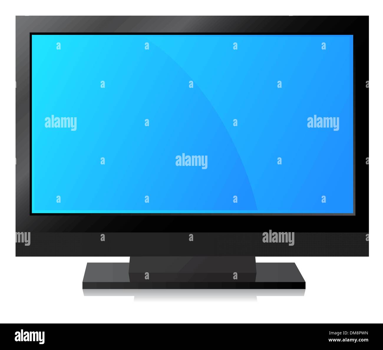 Black LCD, LED, Plasma TV Stock Vector