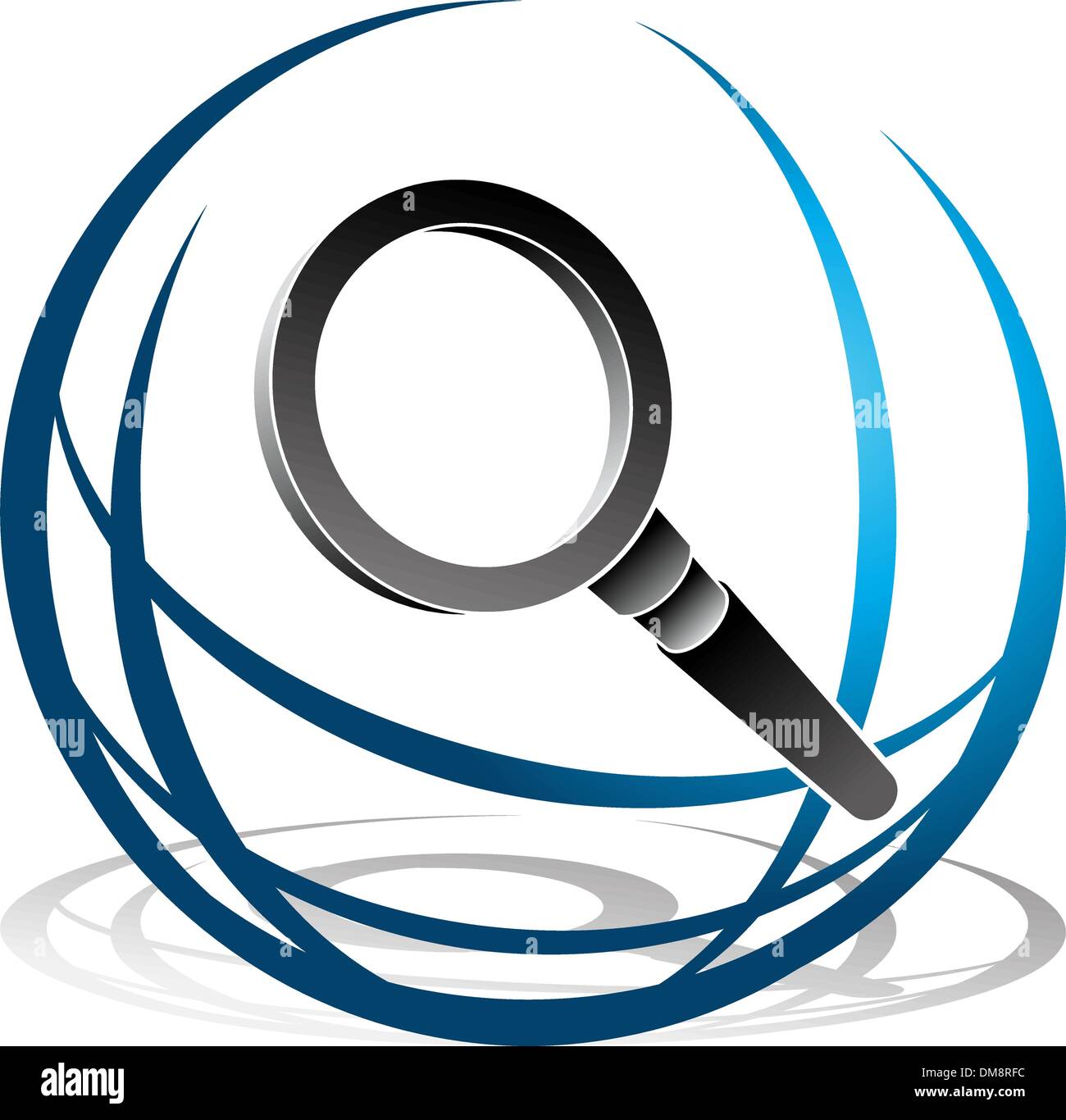 Global Search Icon Stock Vector