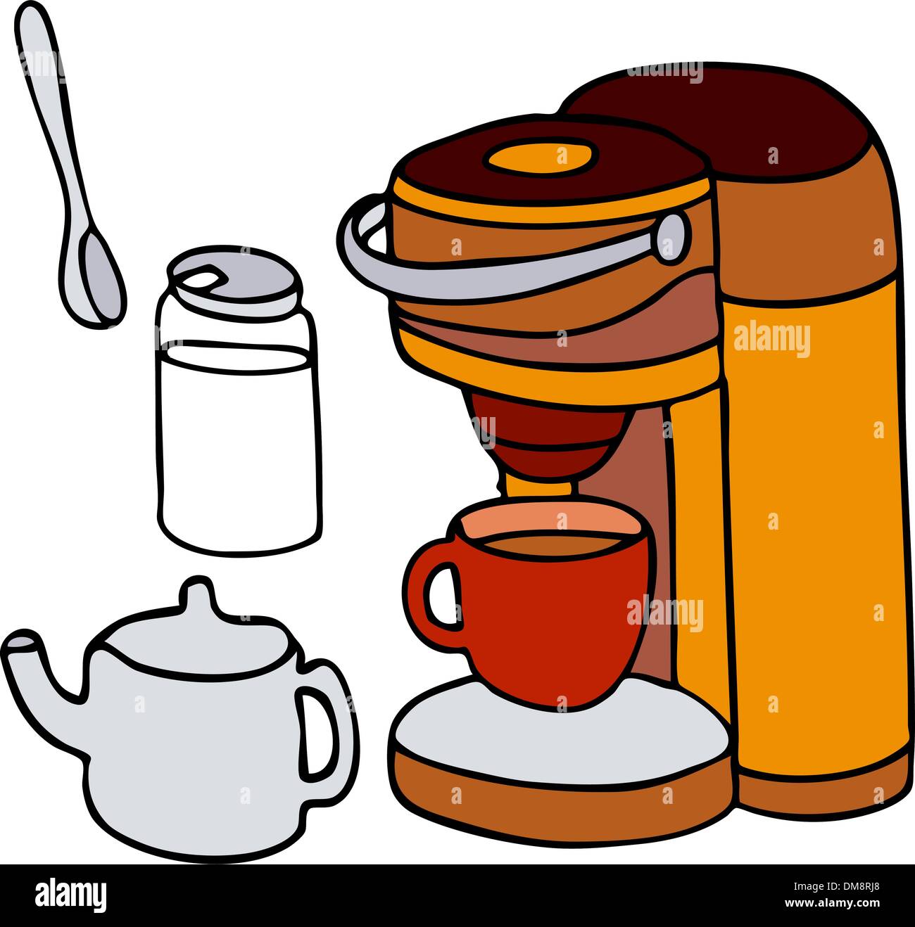 Single Serving Coffee Machine Stock Vector Image & Art Alamy