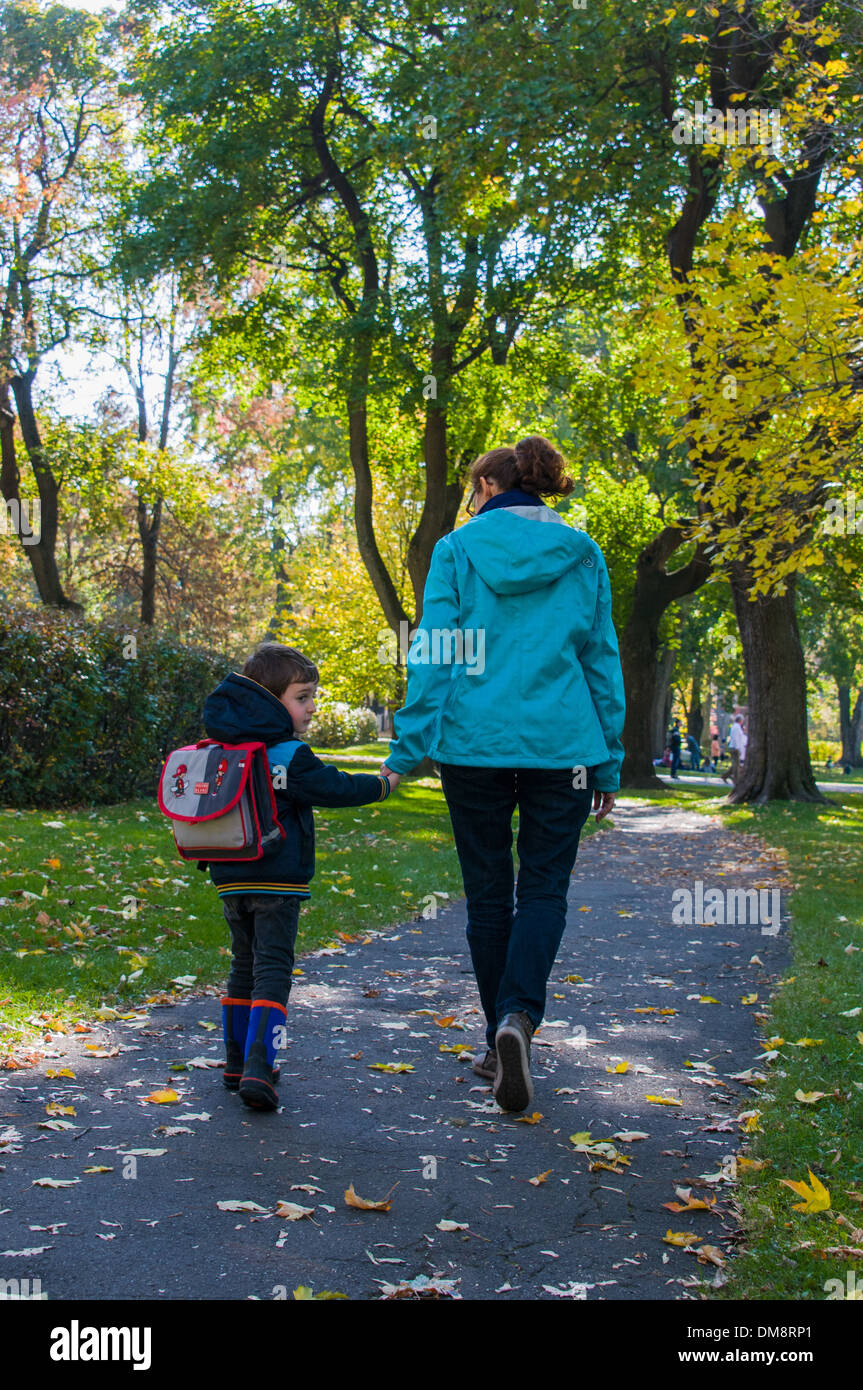 Parent Child School Fall High Resolution Stock Photography and Images ...