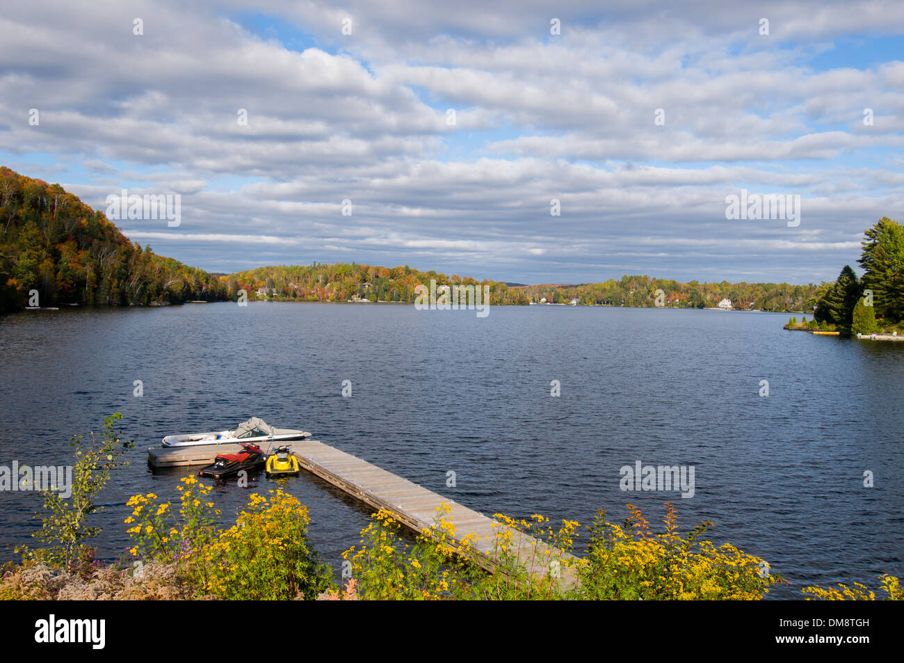 Saintemargueritedulacmasson Laurentians Quebec Stock Photo Alamy
