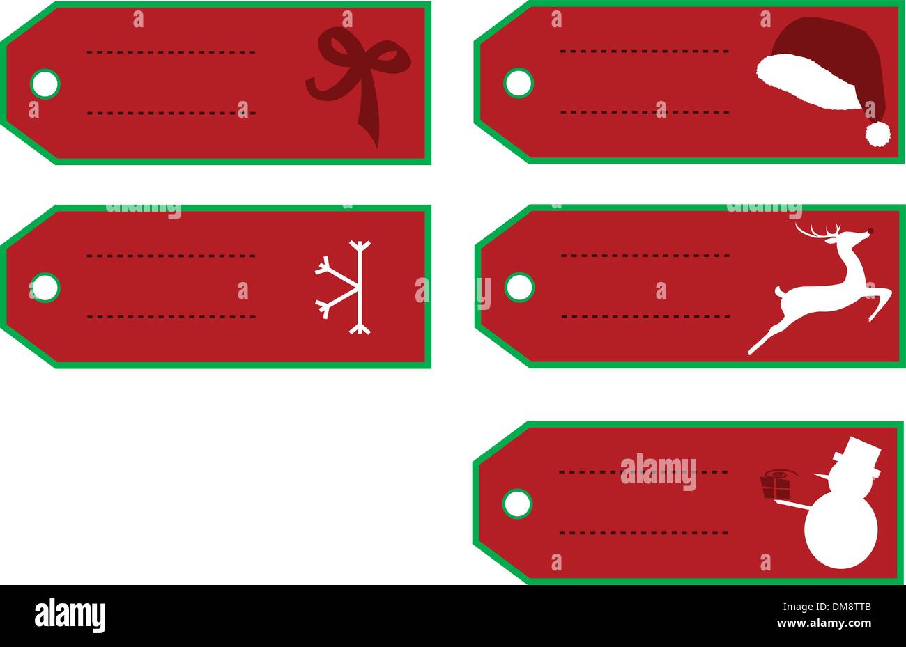 Christmas labels/tags Stock Vector