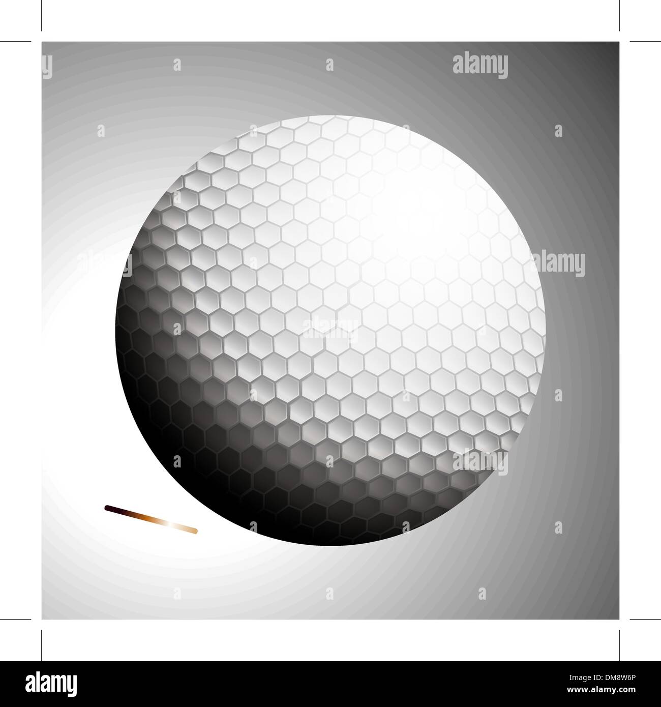 Golf Ball Launches Off Tee Stock Vector Image & Art Alamy