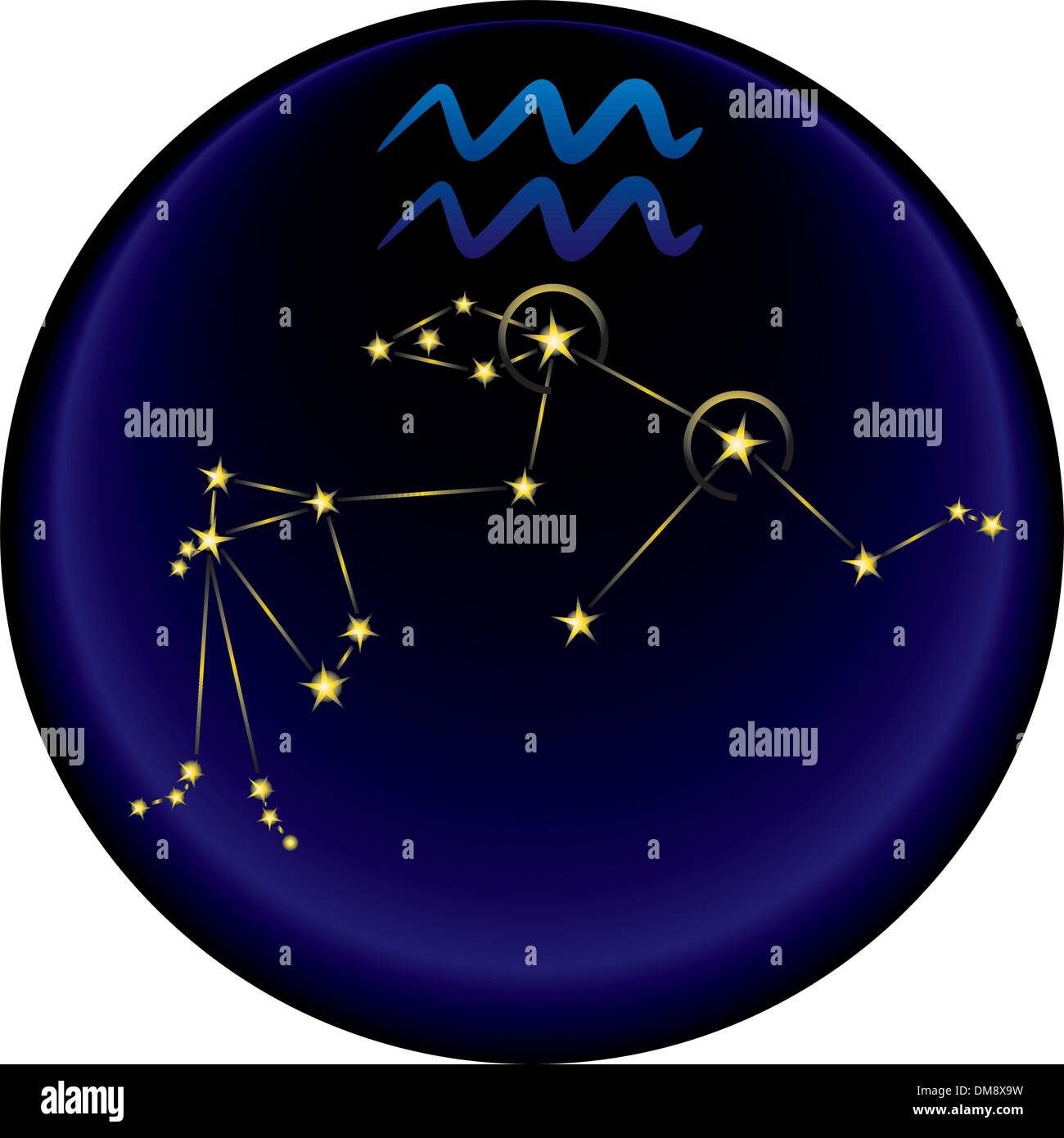 Zodiac Aquarius Sign Stock Vector Image & Art Alamy