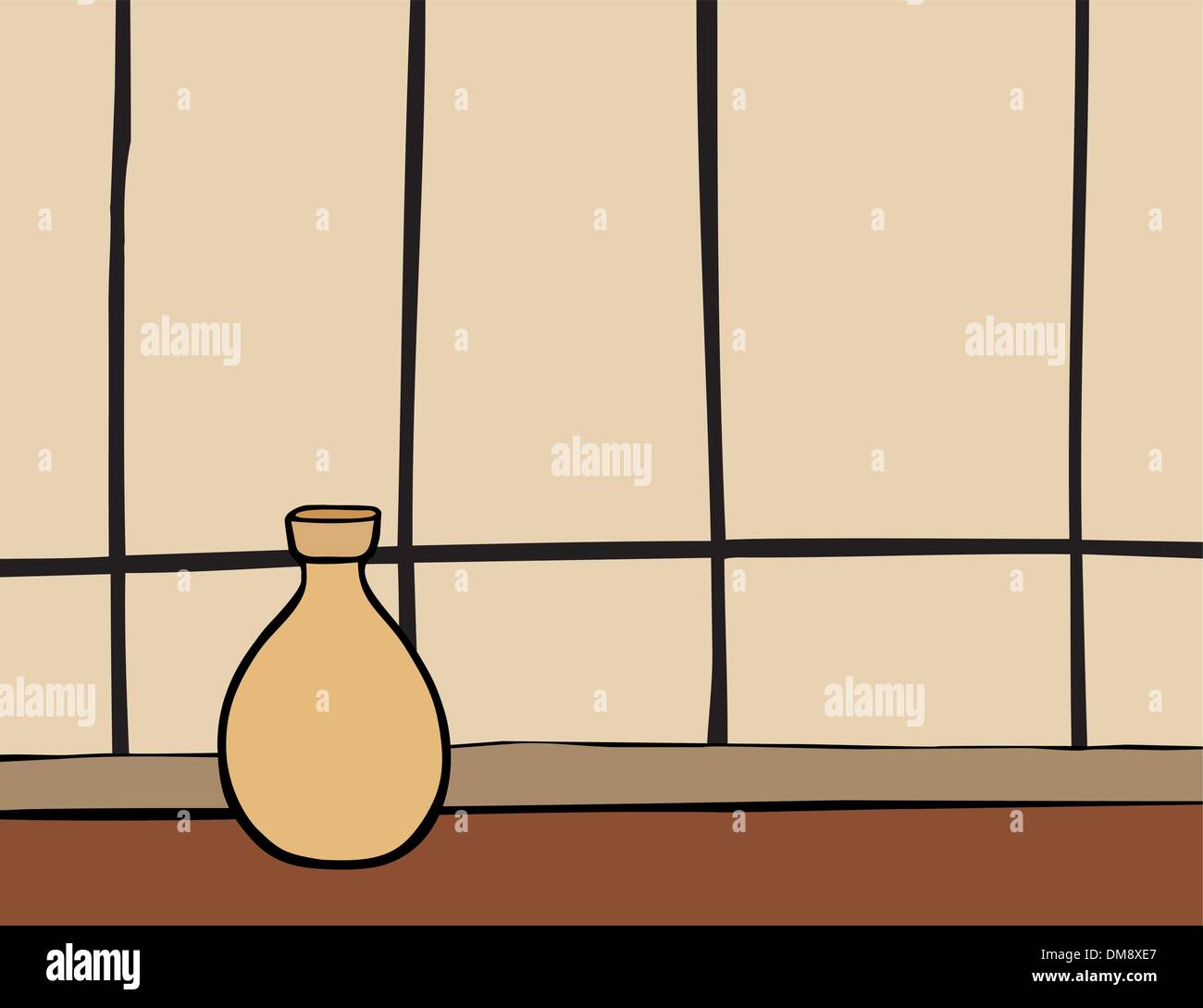 Tranquil wellness zen vector beige Stock Vector Images - Alamy