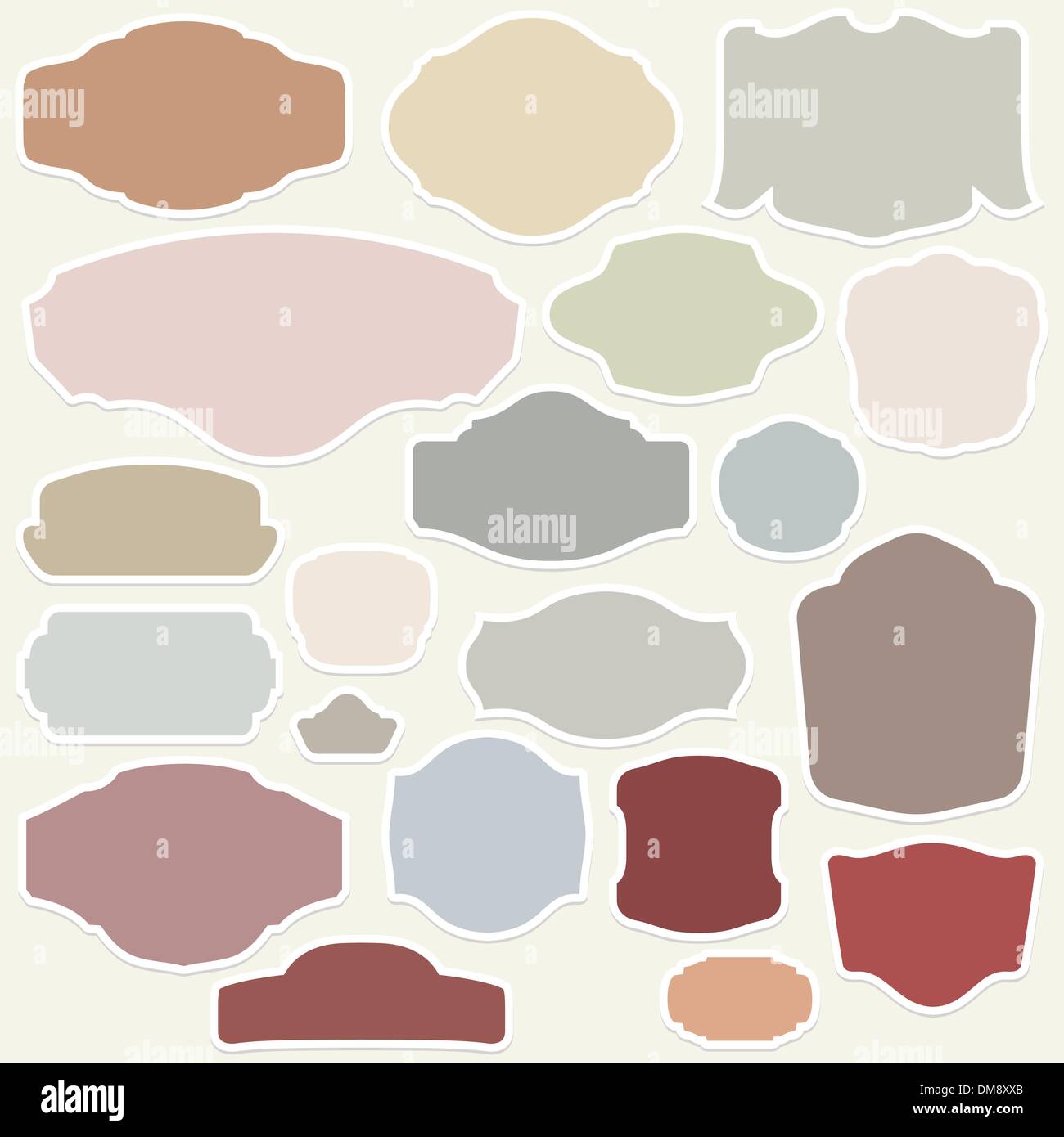 Set of vintage frames template. EPS 8 Stock Vector Image & Art - Alamy