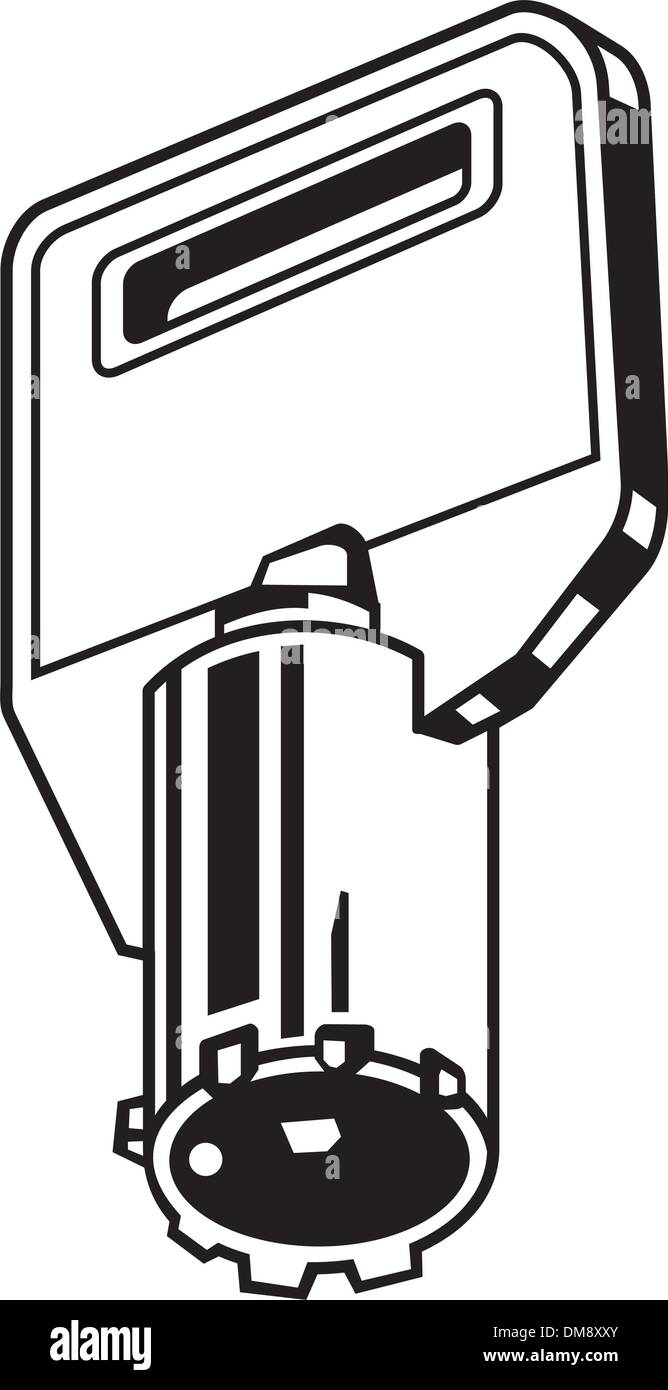 Key black white vector Stock Vector Images - Alamy