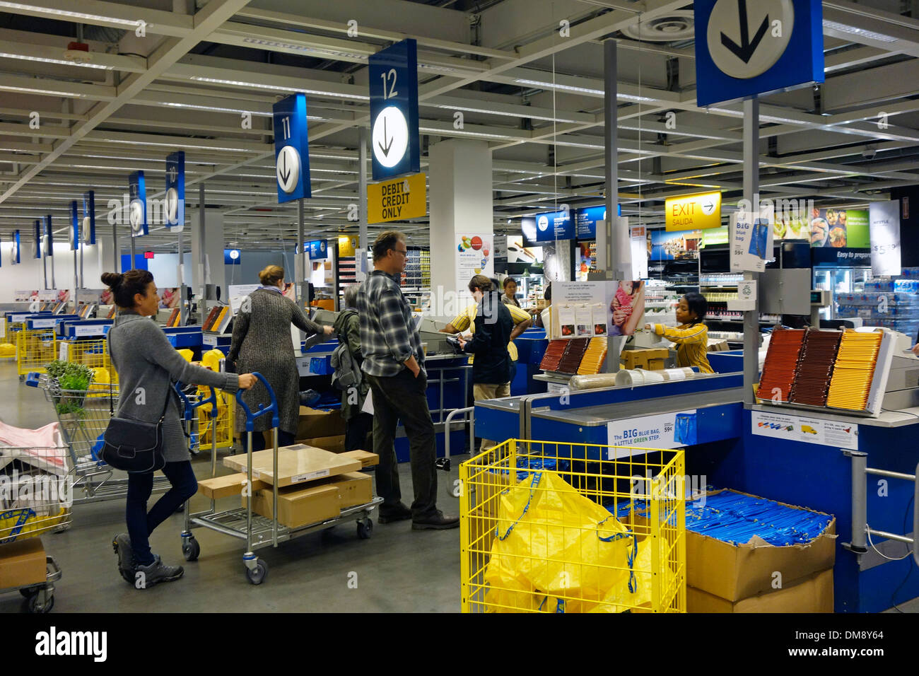 IKEA store warehouse Stock Photo