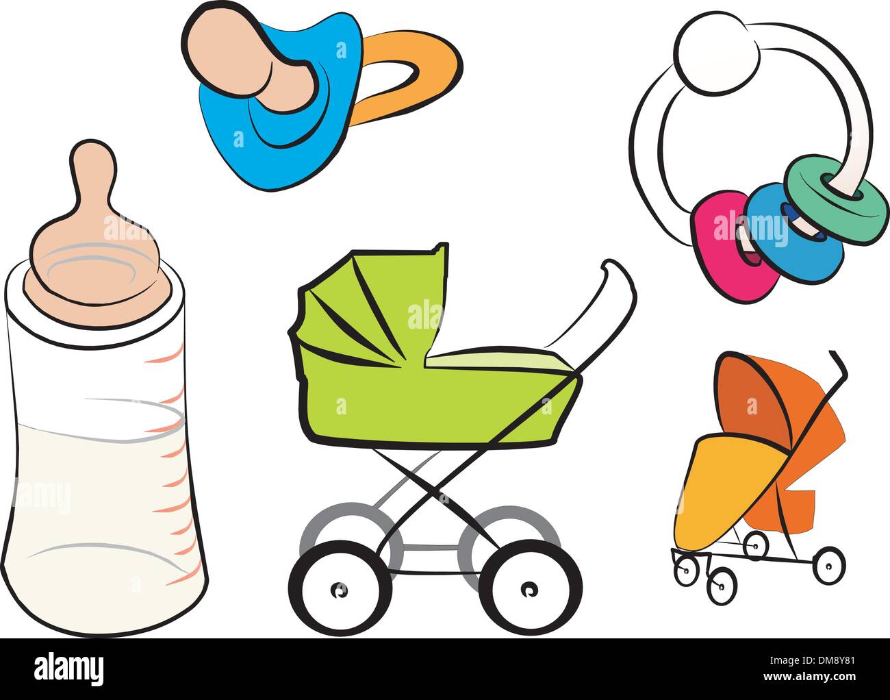 Isolated milk baby bottle Stock Vector Images - Alamy