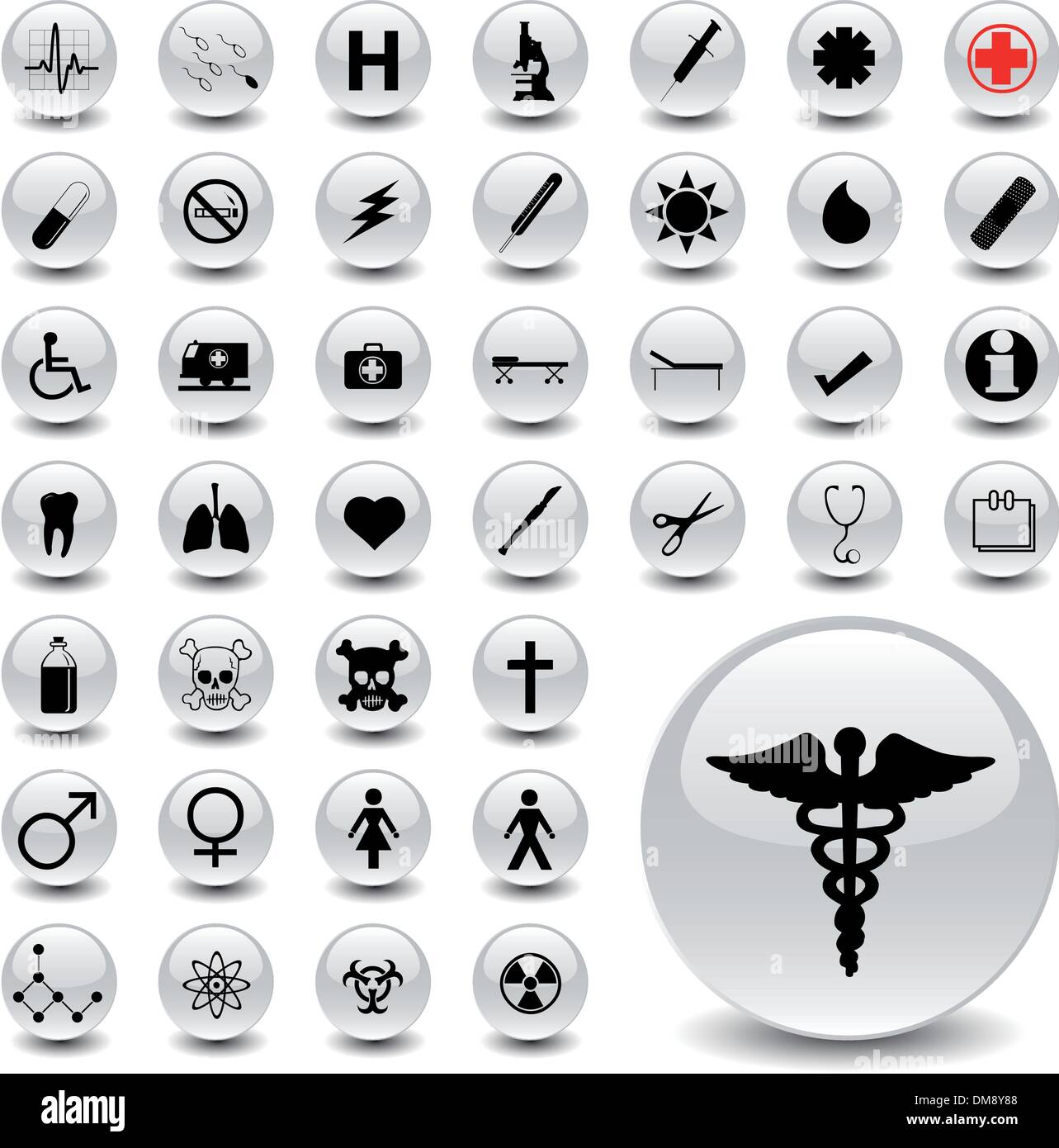 medical icons Stock Vector
