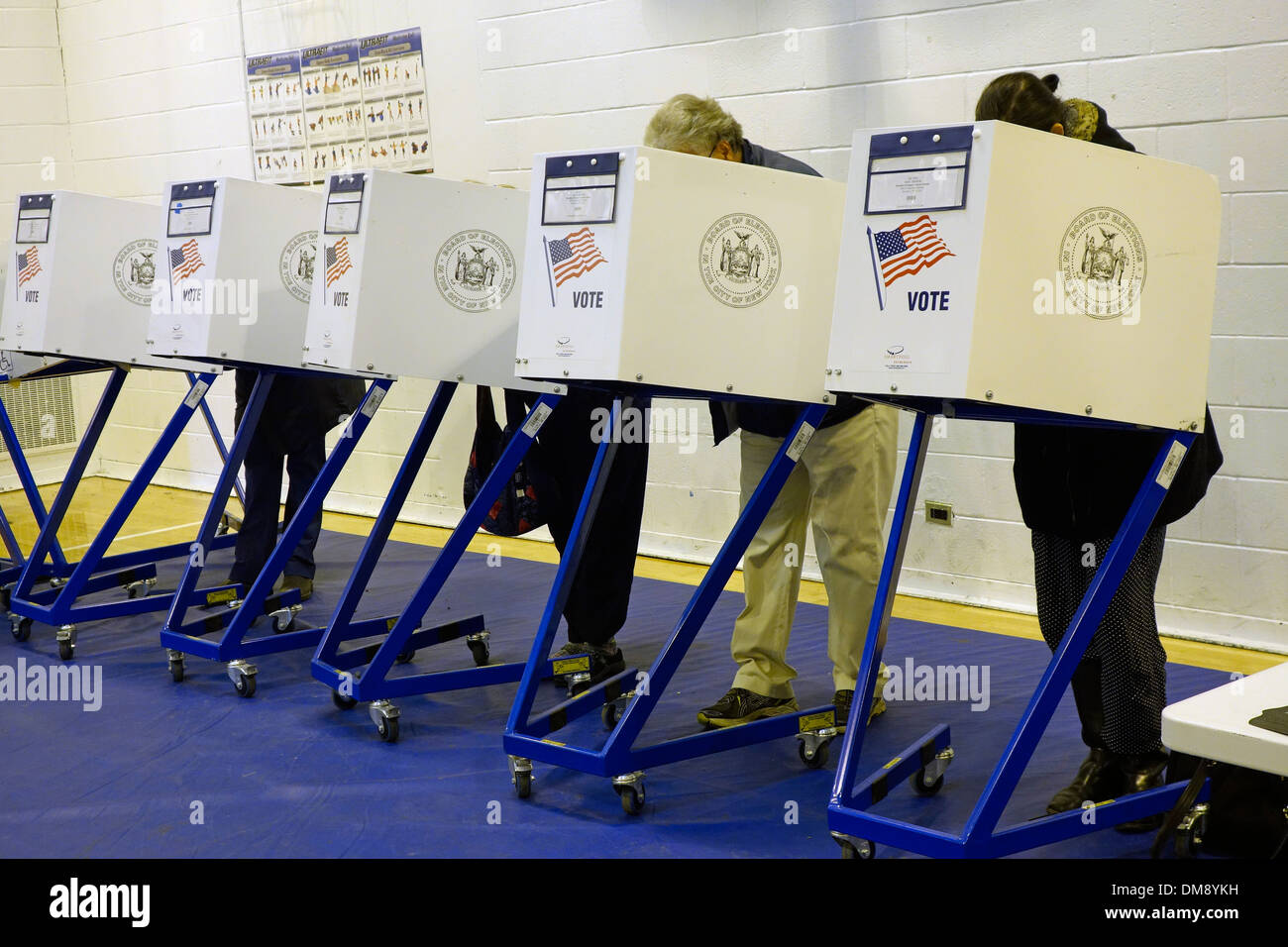 voting day Brooklyn NY Stock Photo