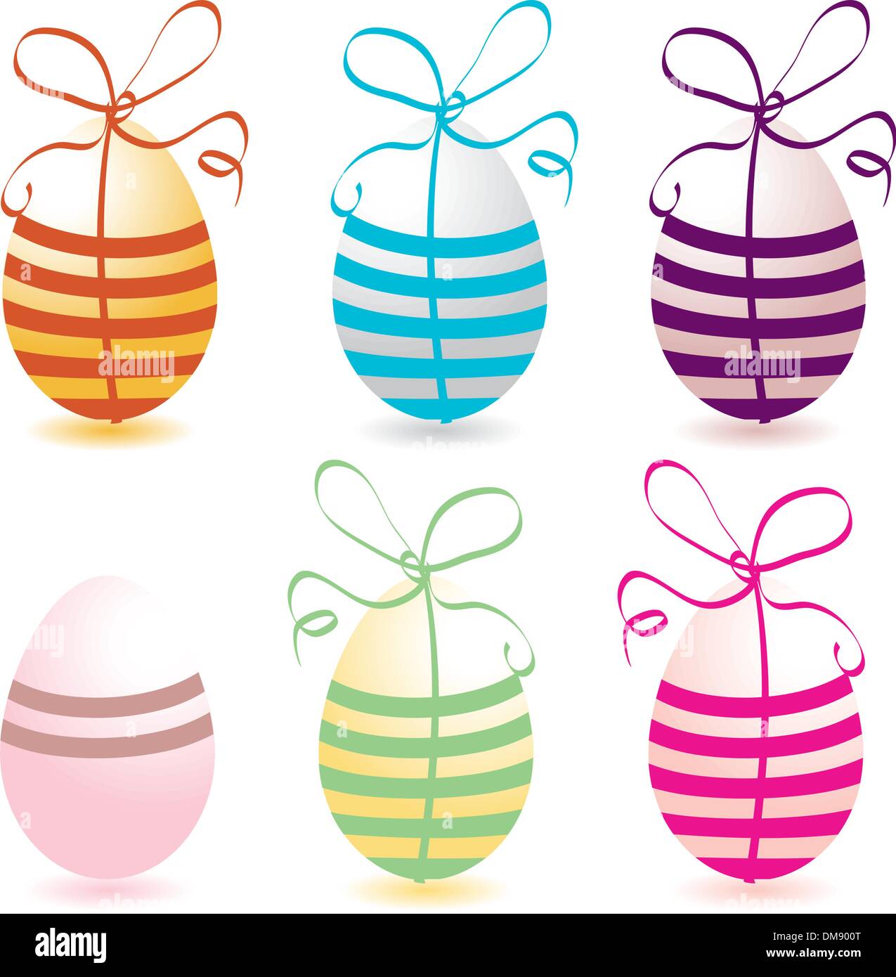 Easter eggs collection for your design Stock Vector