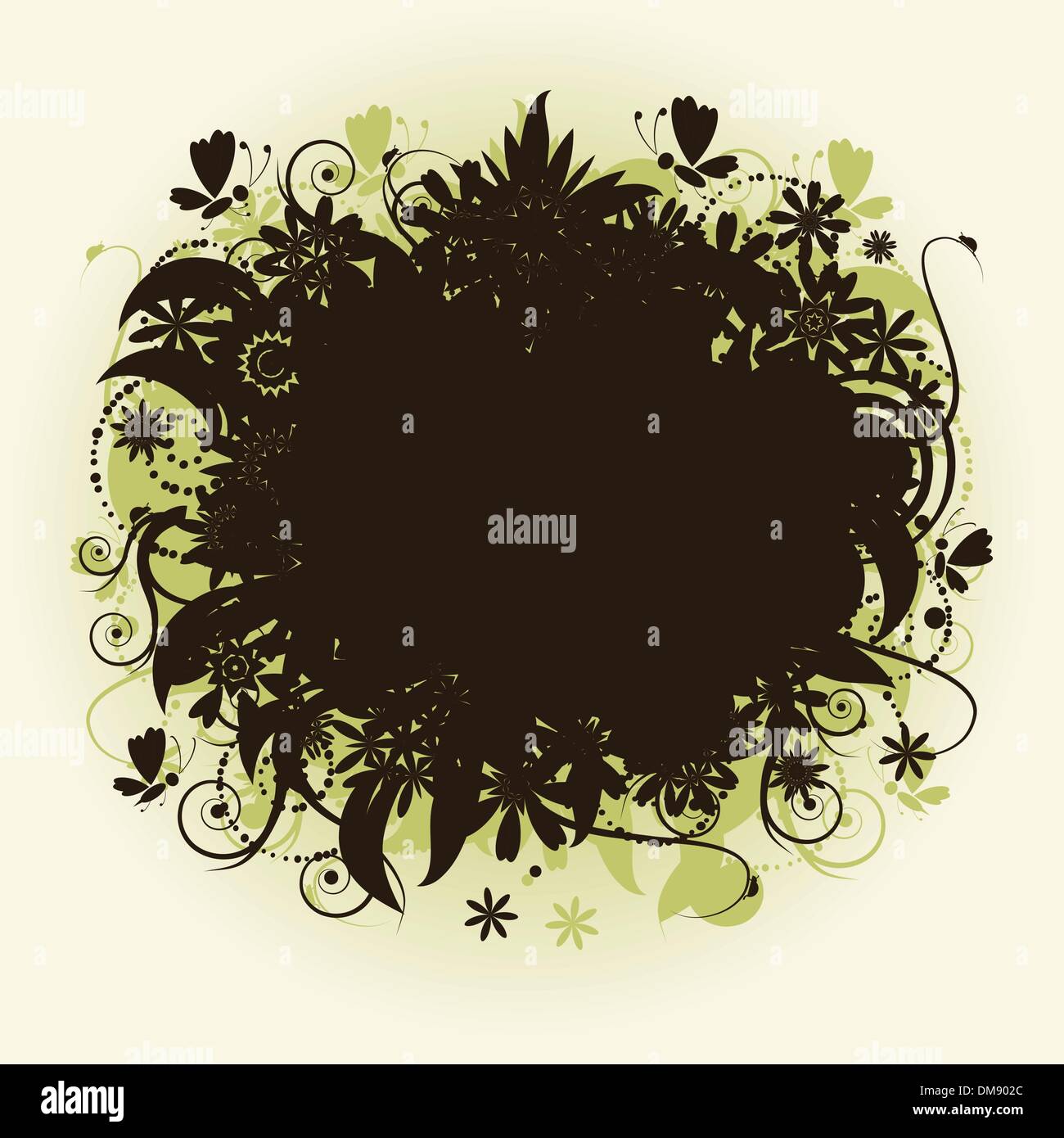 Floral frame, summer illustration Stock Vector Image & Art - Alamy