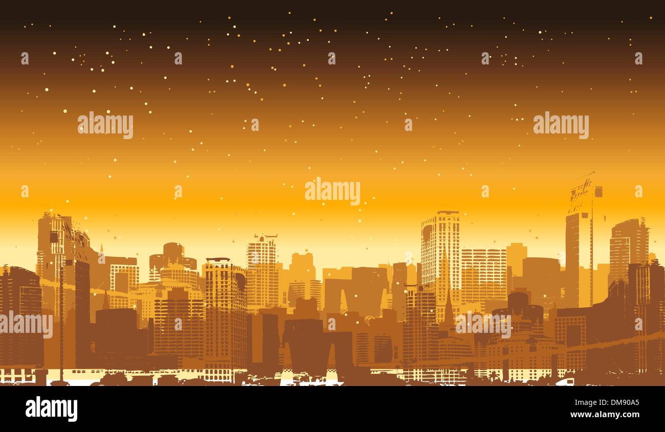 It's my city, vector illustration for your design Stock Vector