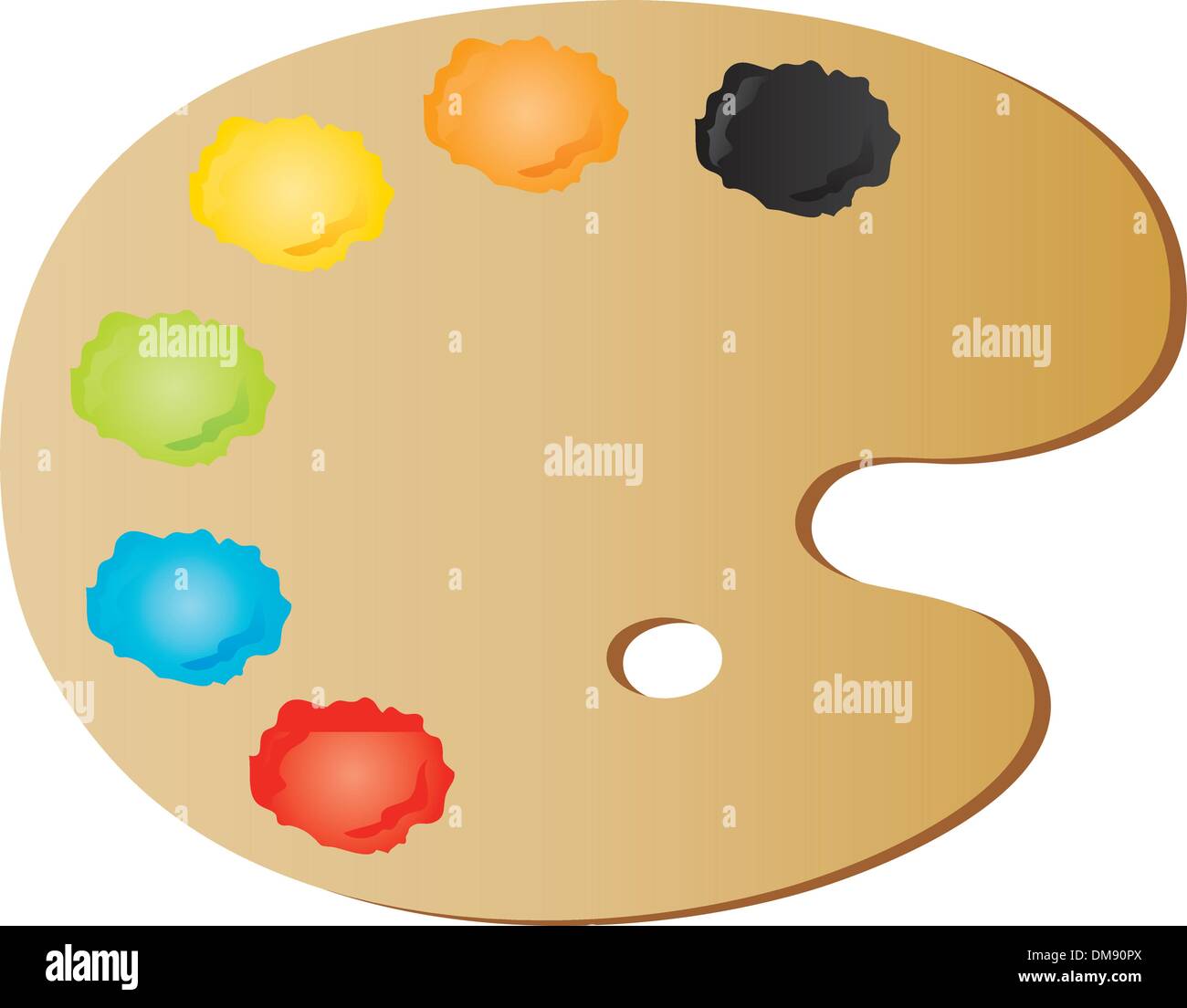 The painters palette Stock Vector Images - Alamy
