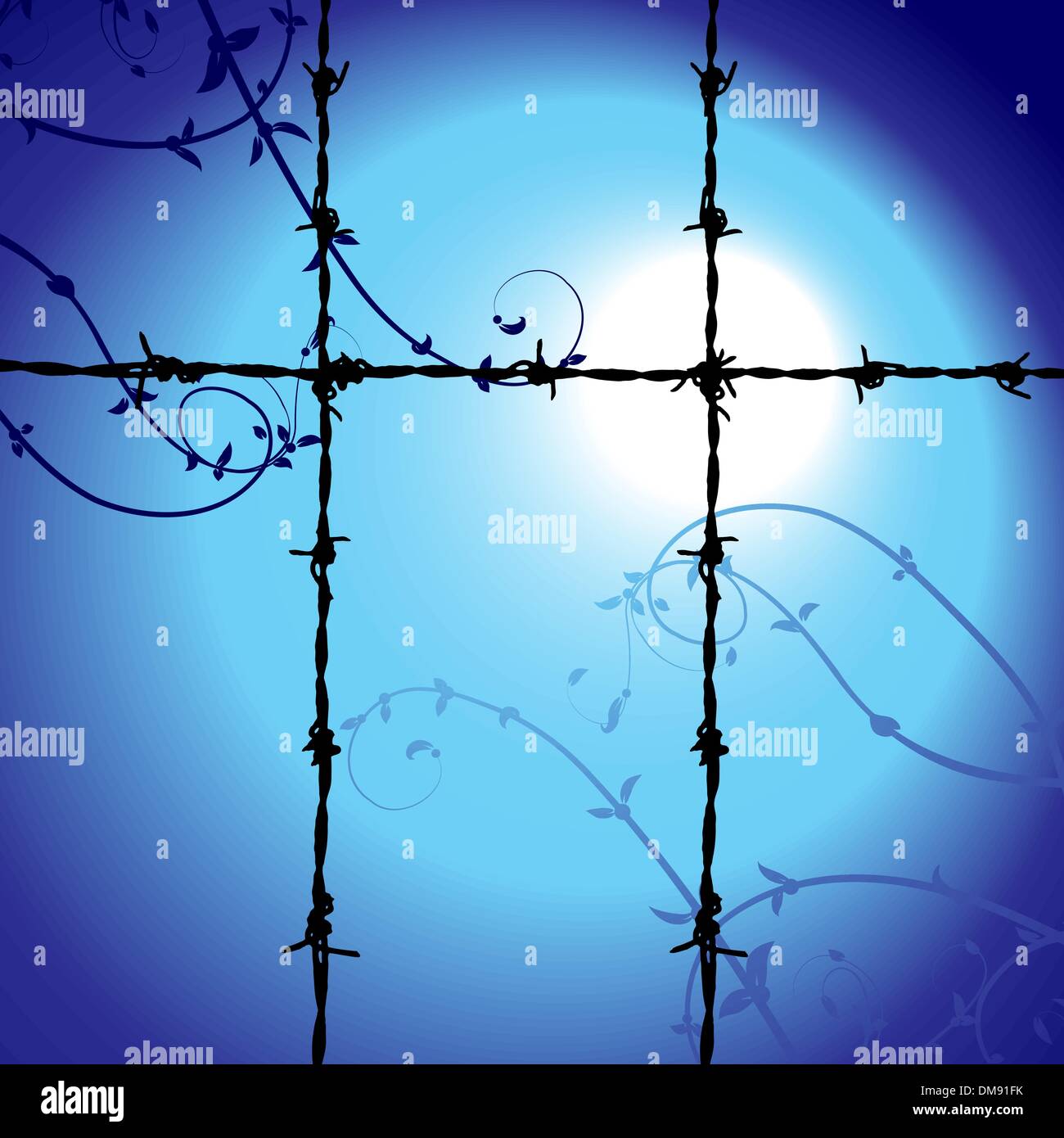 Halloween night background, vector illustration Stock Vector Image ...
