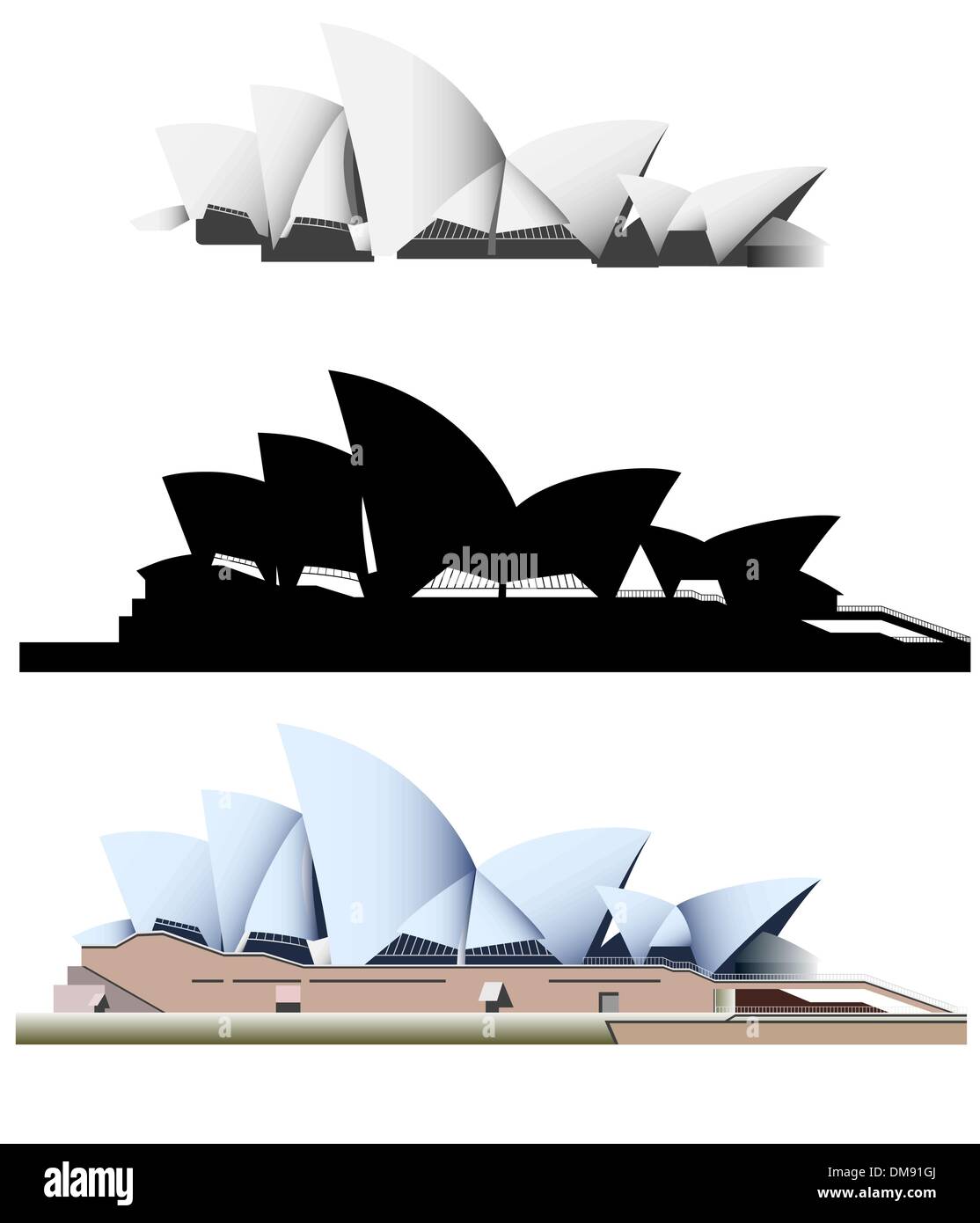 Sydney Opera House - vector Stock Vector