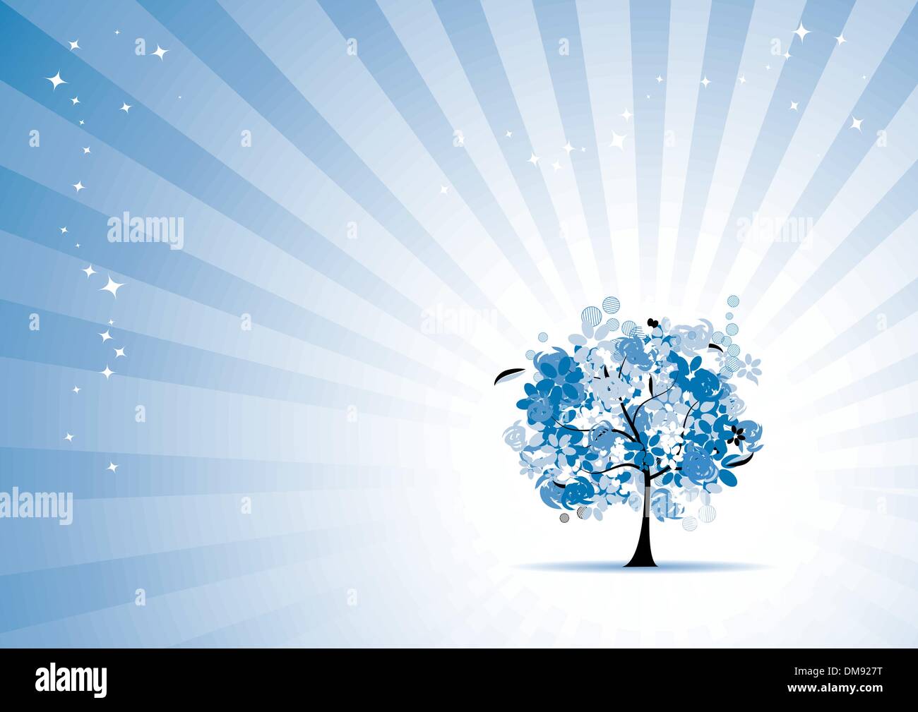 Floral tree beautiful Stock Vector Image & Art - Alamy