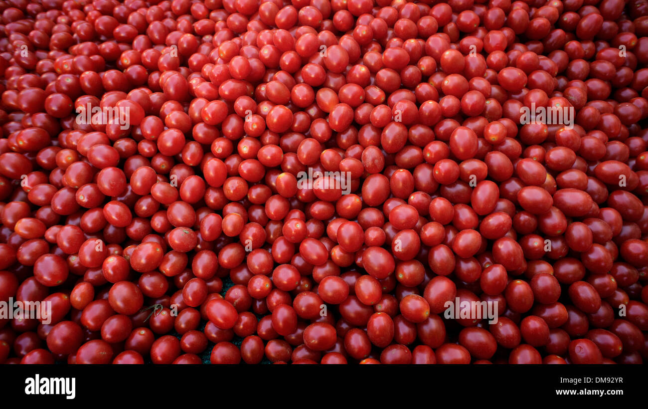 Farmers Market Produce: Grape Tomatoes Stock Photo - Alamy