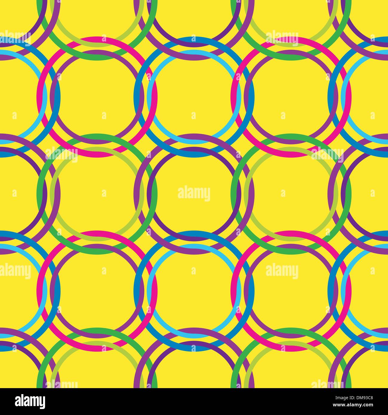 circles seamless pattern in retro colors Stock Vector Image & Art - Alamy