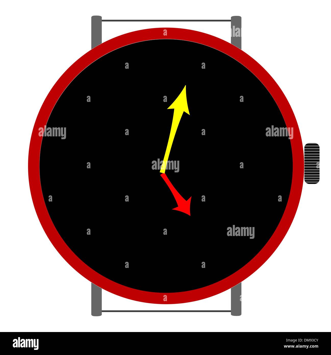 clock with orientation Stock Vector