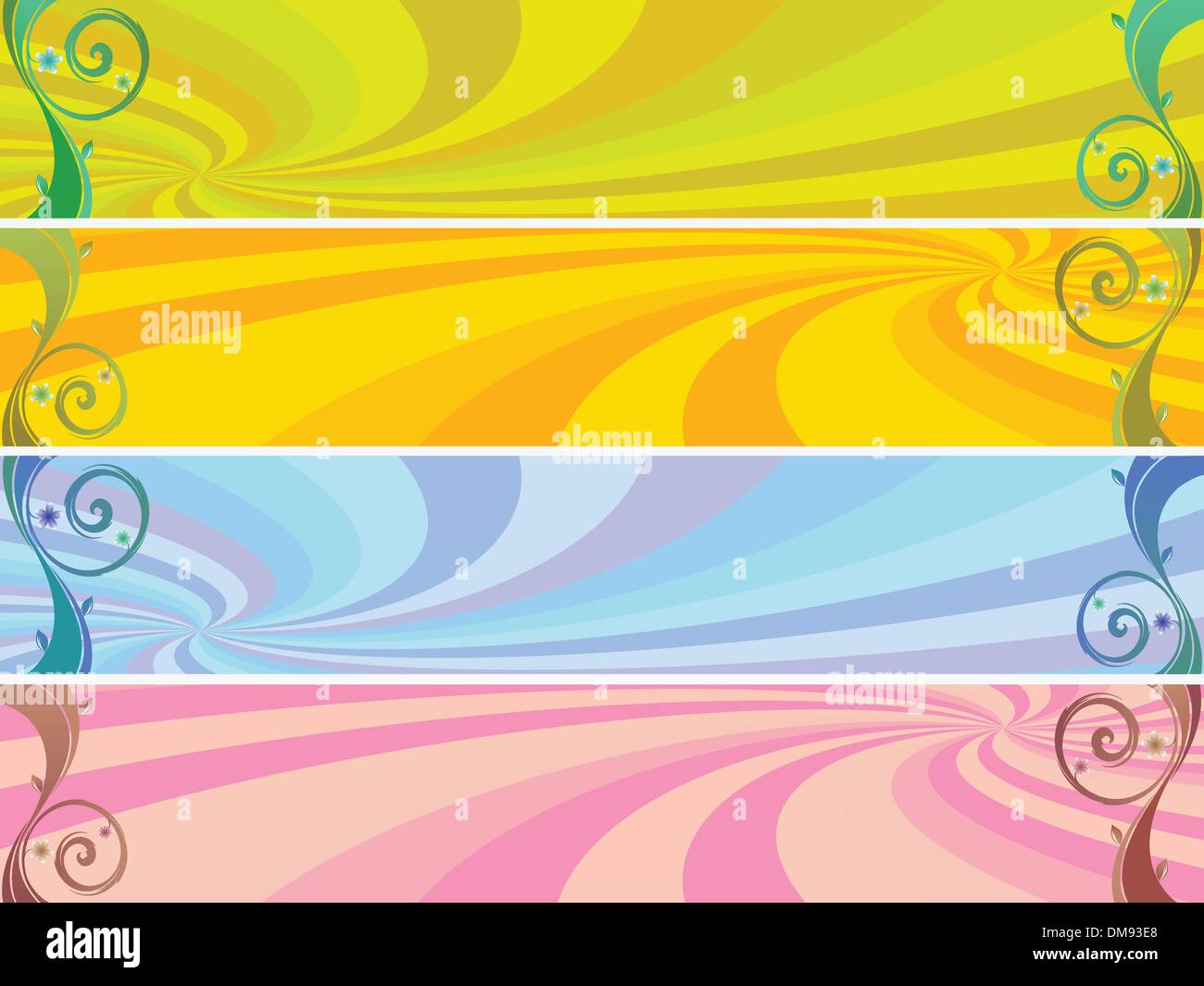 colored headers background Stock Vector