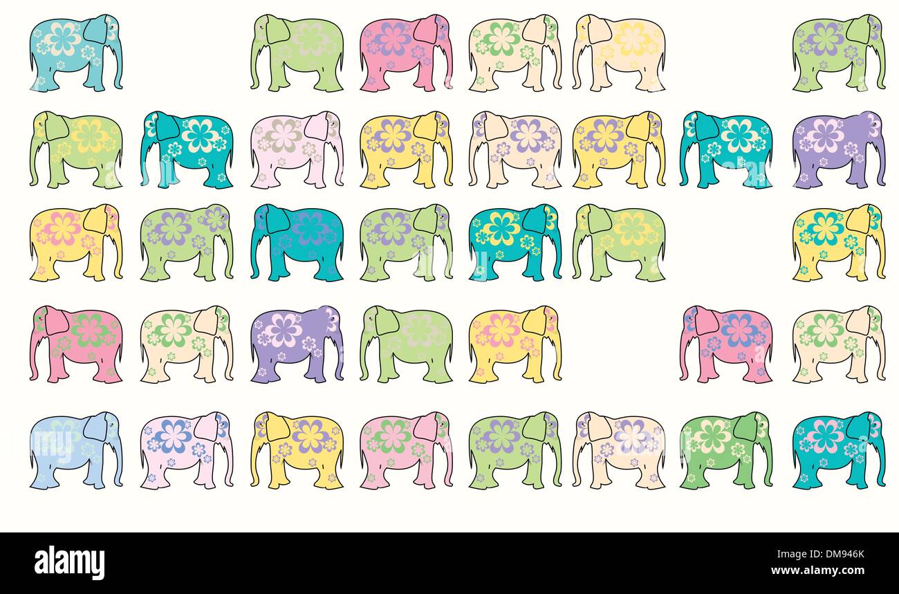 Найди слона на картинке. Разноцветный Слоник. Фон слоники. Слоник вектор. Слоны много вектор.