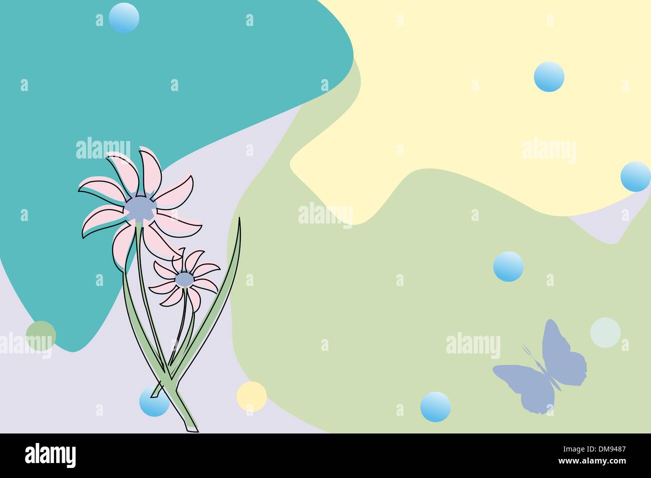 flower and butterflies Stock Vector Image & Art - Alamy