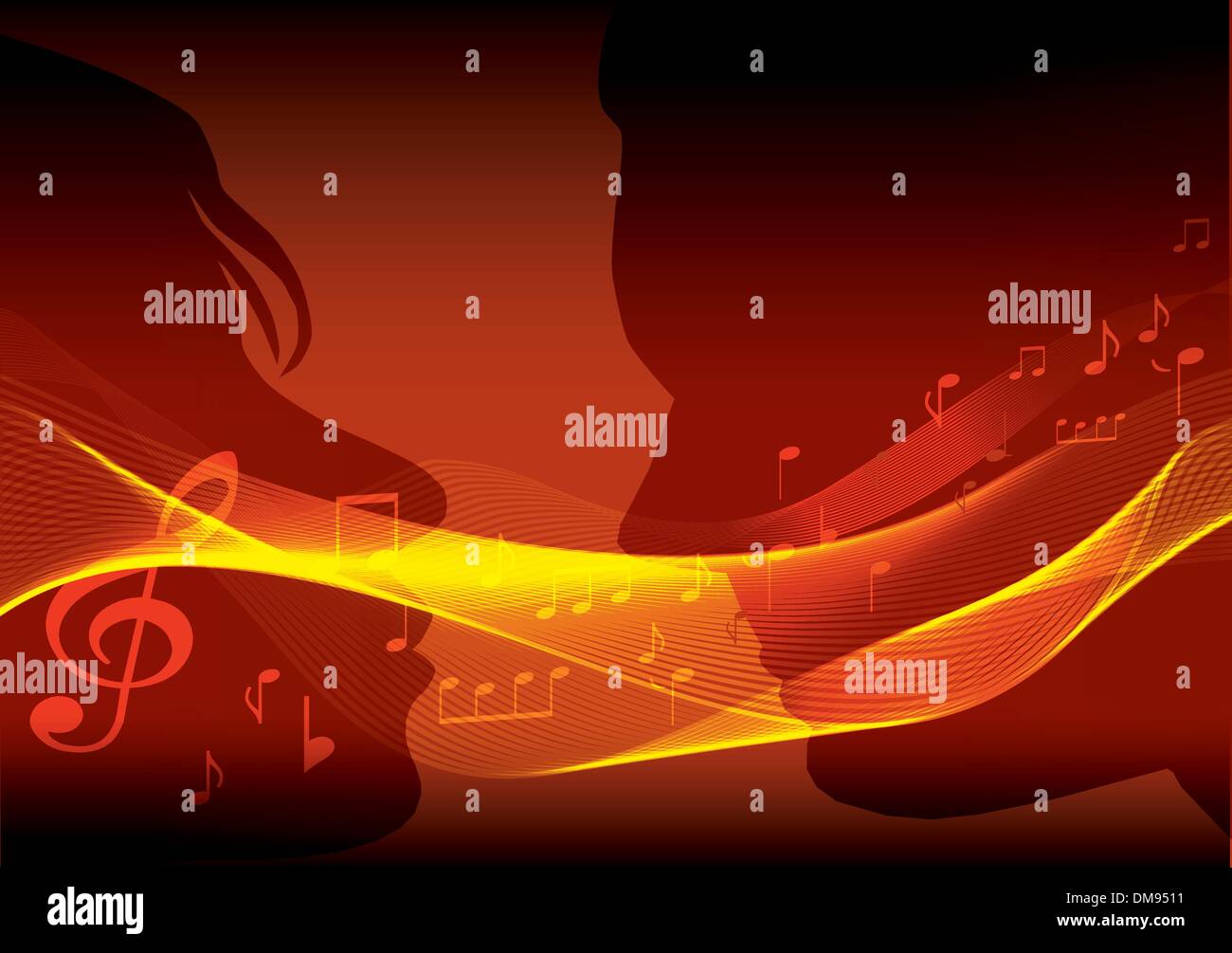Background kissing couple silhouette Stock Vector Images - Alamy