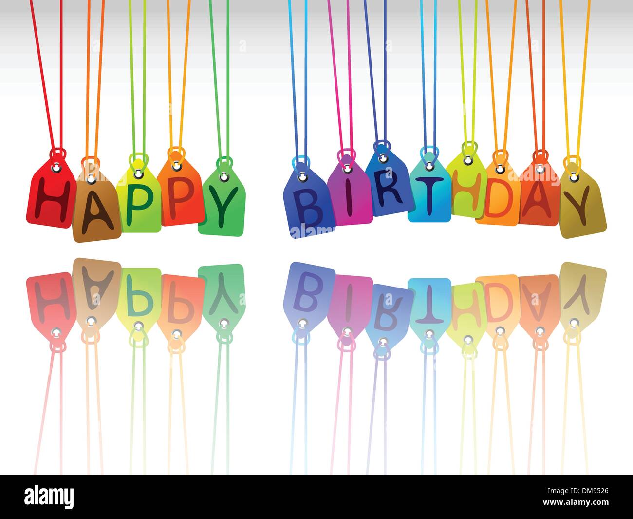happy birthday tags Stock Vector Image & Art Alamy