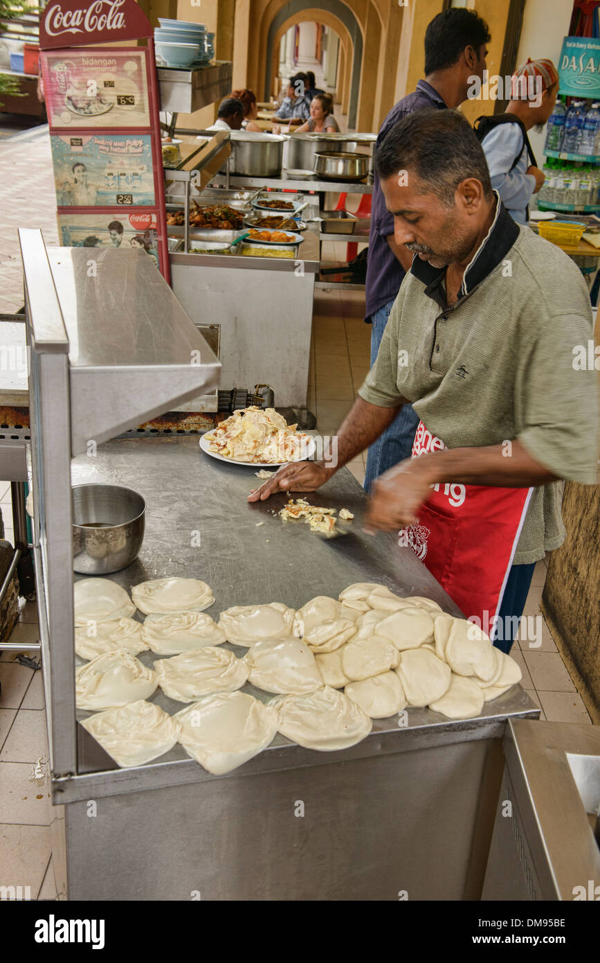 Venad Roti roti vendor in Little India, Georgetown, Penang, Malaysia Stock Photo ...