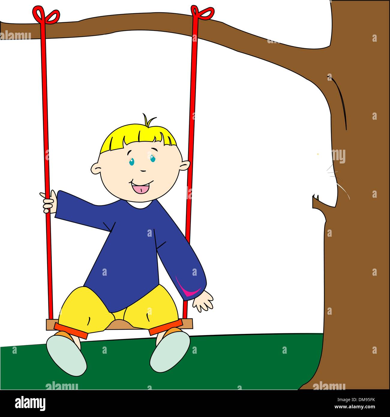 happy boy playing Stock Vector Image & Art - Alamy