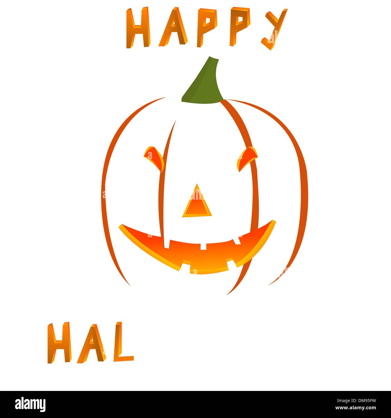 happy halloween pumpkin Stock Vector
