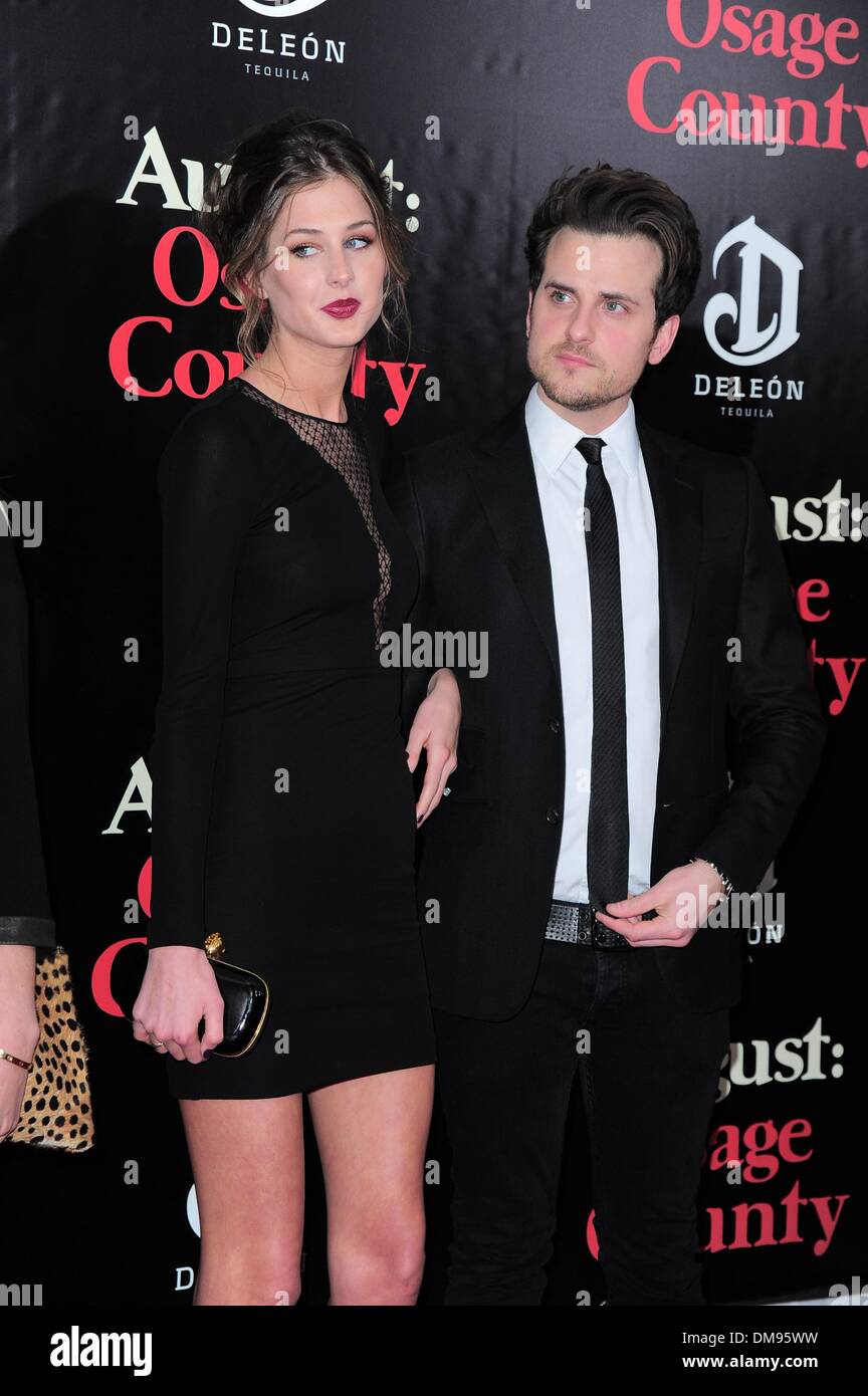 New York, NY, USA. 12th Dec, 2013. Martha Patterson, Jared Followill at arrivals for AUGUST: OSAGE COUNTY Premiere, The Ziegfeld Theatre, New York, NY December 12, 2013. Credit:  Gregorio T. Binuya/Everett Collection/Alamy Live News Stock Photo