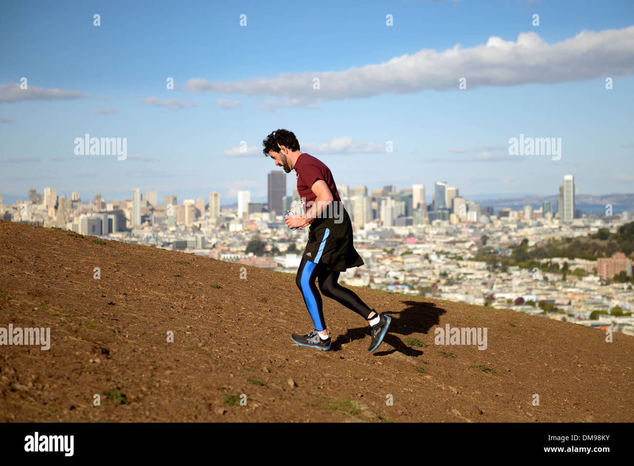 bernal heights jogger Stock Photo
