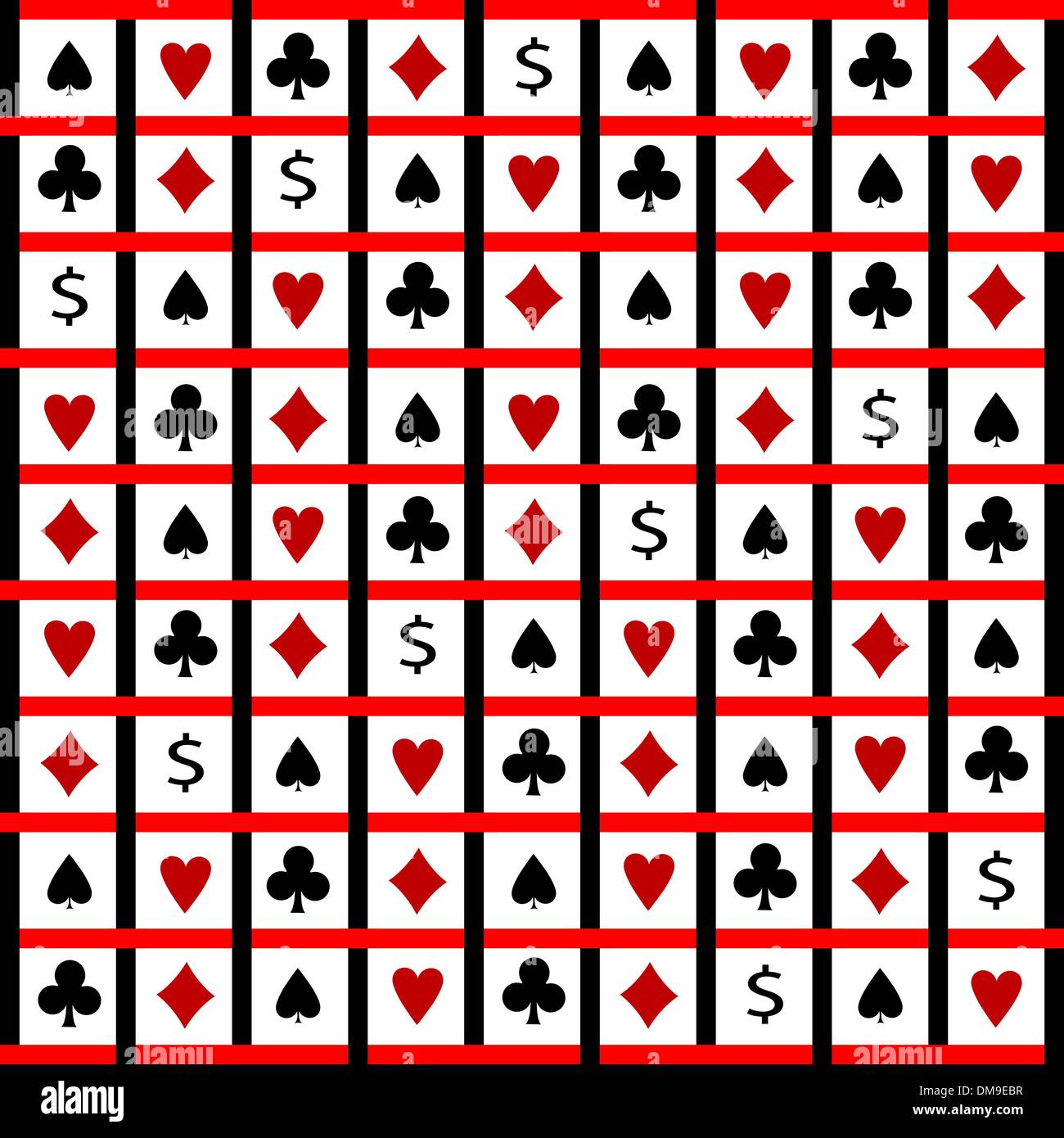 card symbols composition Stock Vector