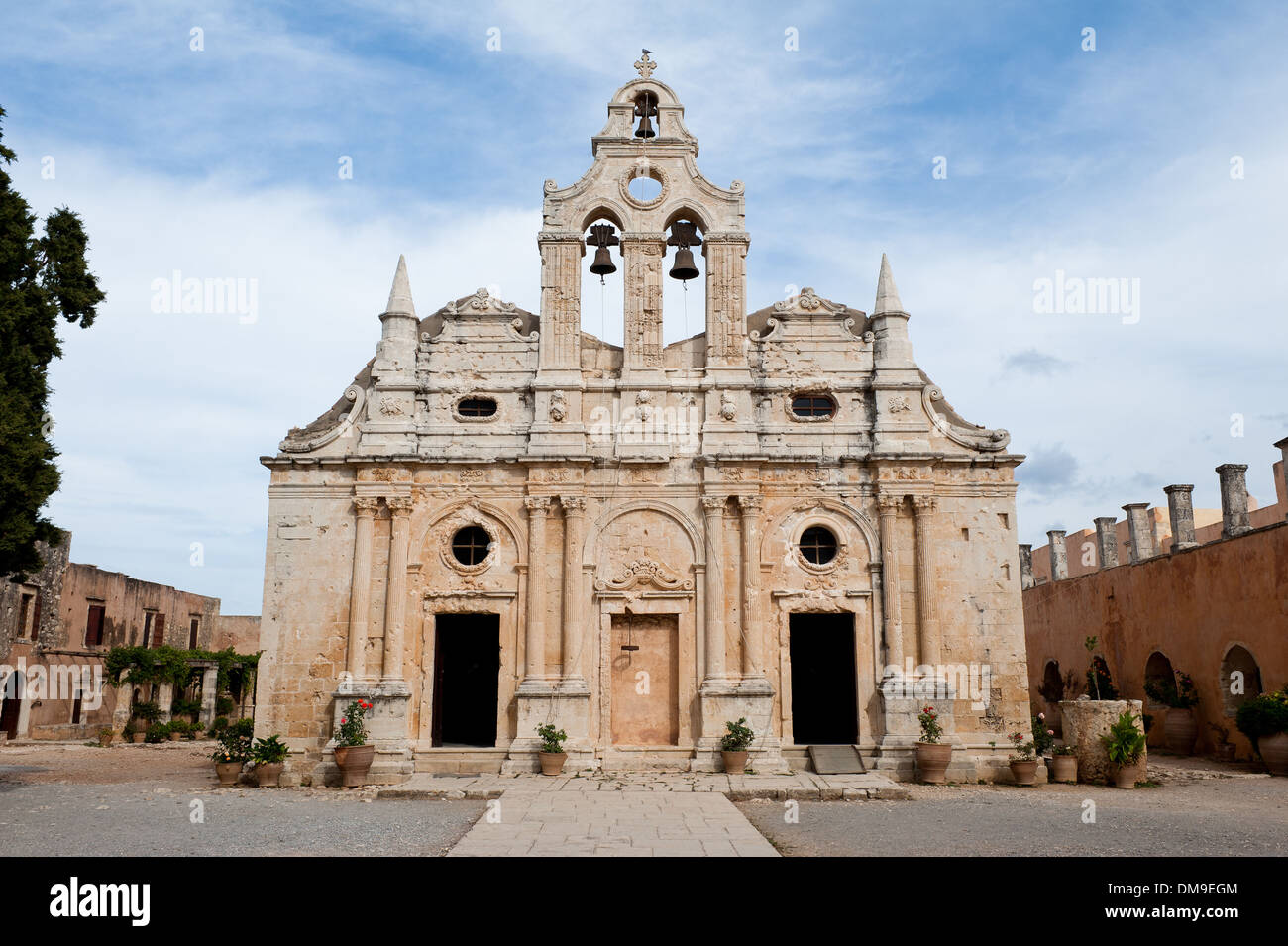 The monastery of Arkadi, Crete, Greece Stock Photo
