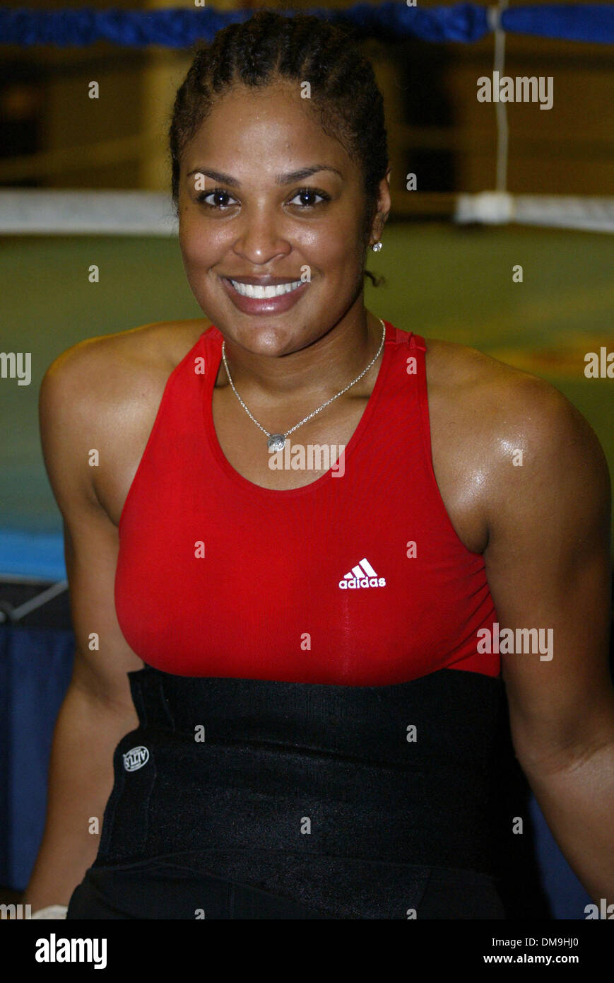 Nov 30, 2005; Las Vegas, NV, USA; BOXER: LAILA ALI daughter of living boxing legend Muhammad Ali trains at the Top Rank Gym in Las Vegas, Nevada preparing for her up coming fight with Swedish boxer Assa Sandell in Berlin, Germany at the Max Schmeling Arena on December 17, 2005.  Mandatory Credit: Photo by Mary Ann Owen/ZUMA Press. (©) Copyright 2005 by Mary Ann Owen Stock Photo