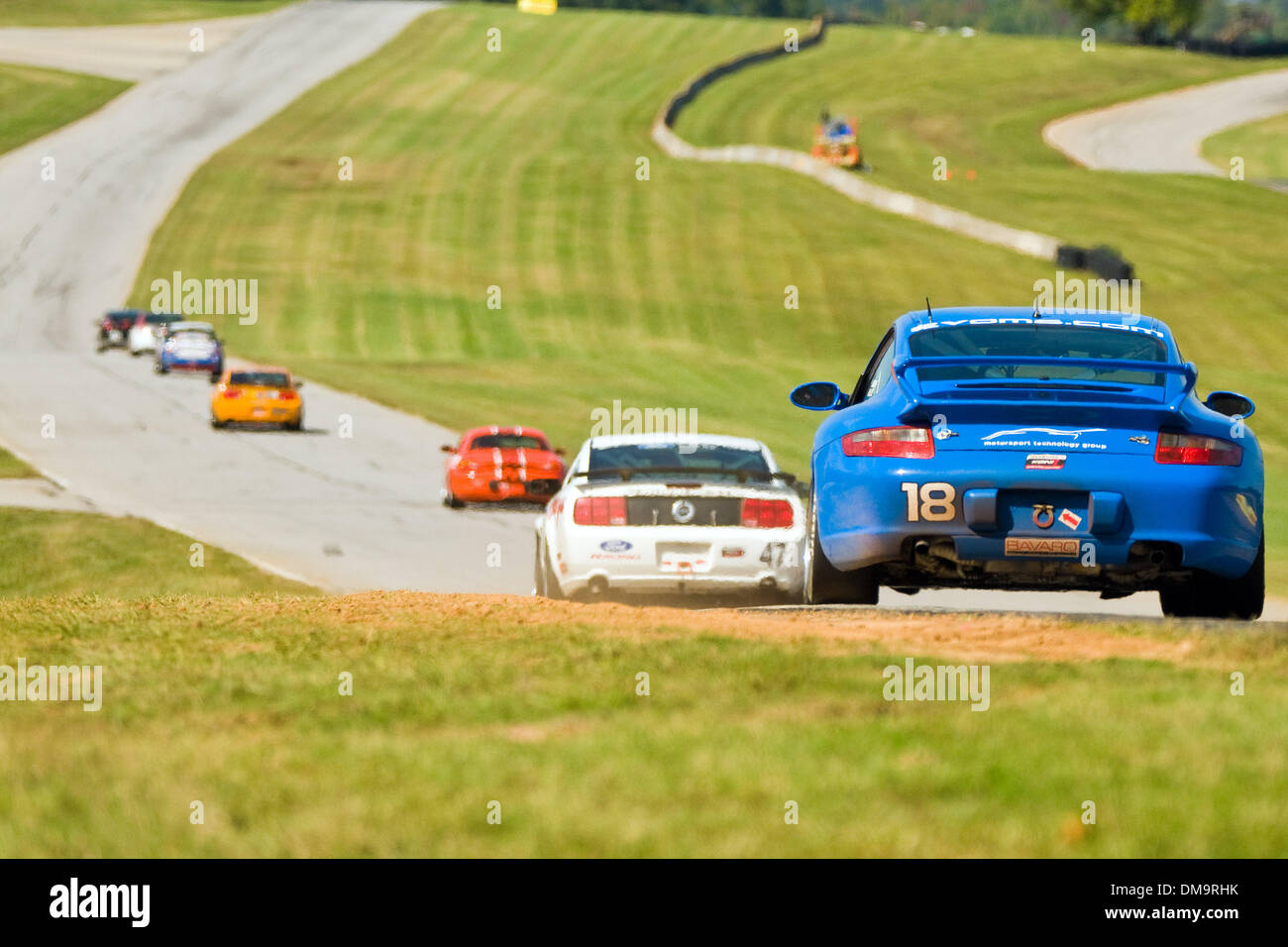Oct. 10, 2009 - Alton, Virginia, U.S - 4 October 2009: Sunday Race day  from Virginia International Race way-Playboy Mazda MX5cup,Grand Sport and Street Tuner..#37 James Gue and Bret Seafuse  win the 2009 Grand-Am KONI Sports Car Challenge Grand Sport (GS) season-ending Bosch Engineering Octoberfest on Sunday at Virginia International. (Credit Image: © Mark Abbott/Southcreek Global Stock Photo