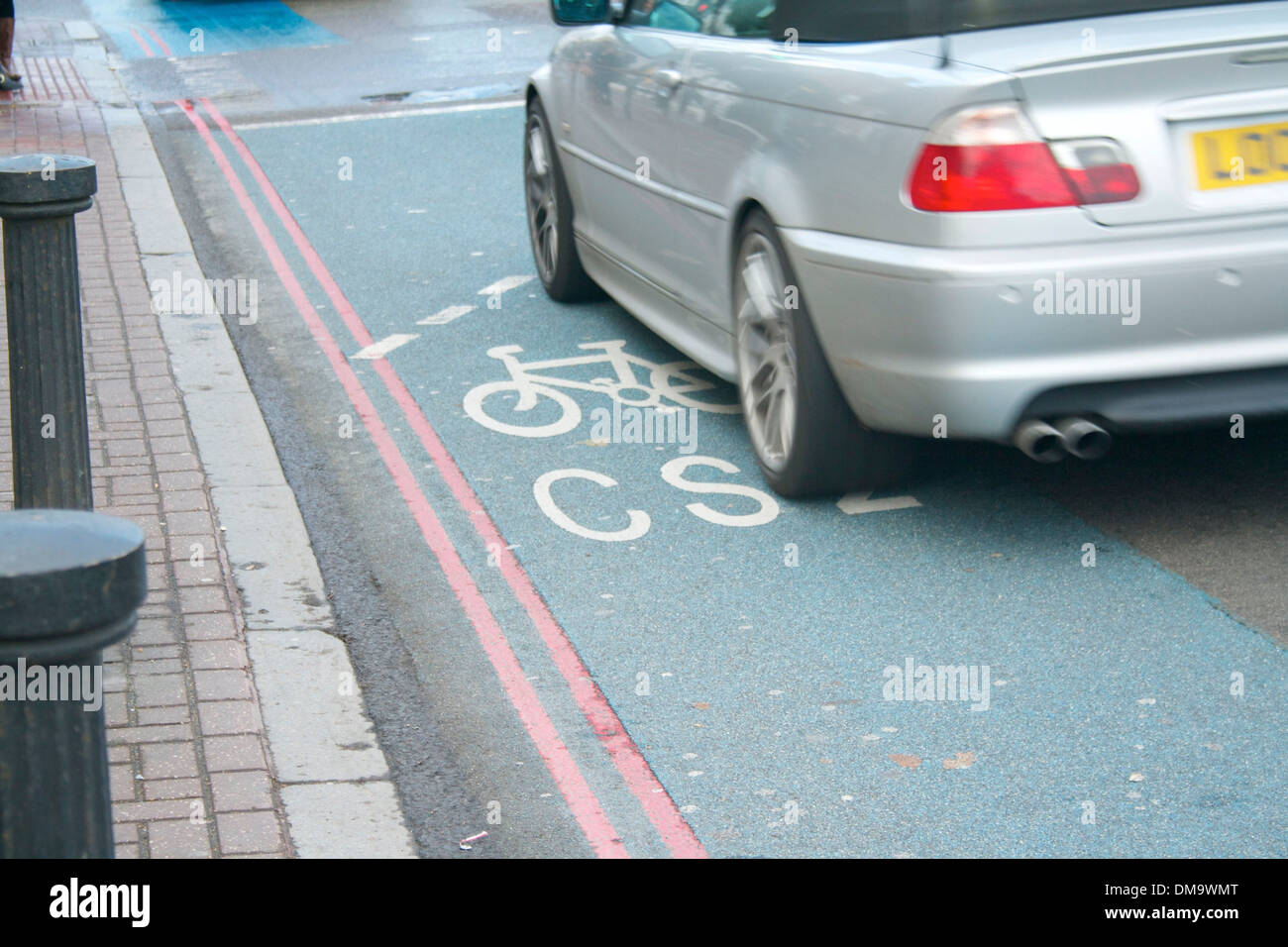 The CS2 Cycle Superhighway in East London, UK Stock Photo