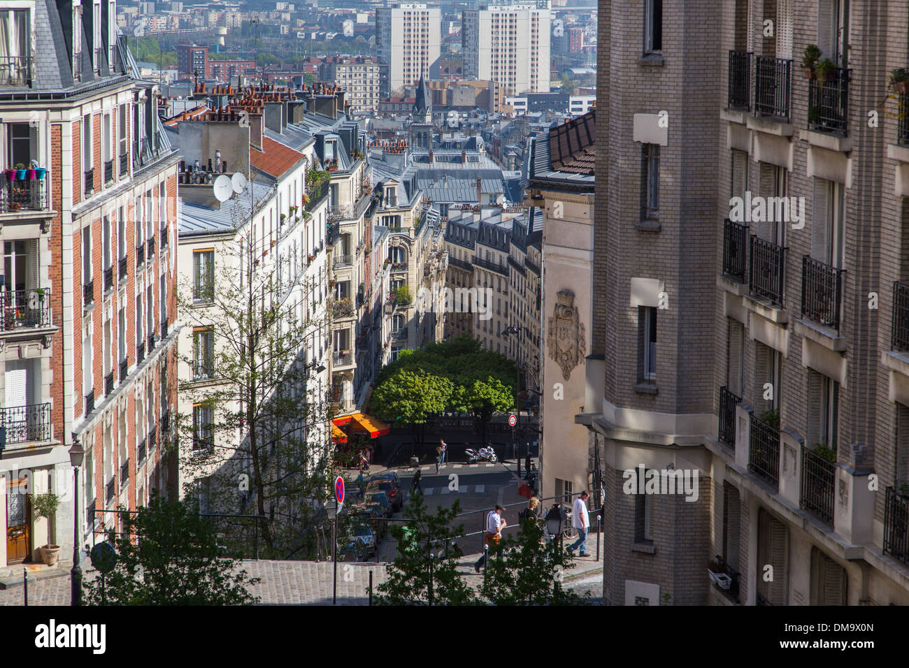 RUE MONT CENIS, BUTTE MONTMARTRE, 18TH ARRONDISSEMENT, PARIS, FRANCE