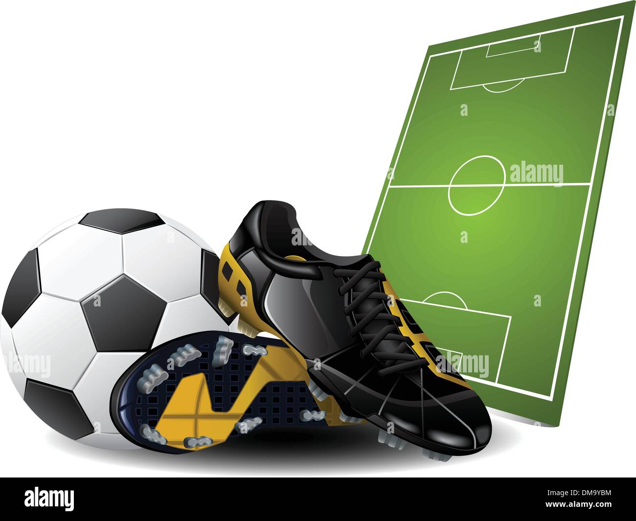 Soccer boots and ball Stock Vector Image & Art Alamy