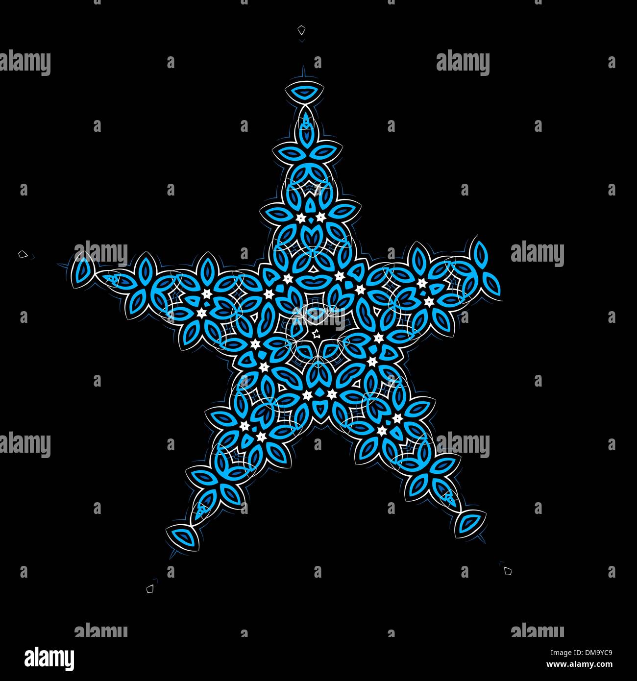 Star shape decoration for your design Stock Vector