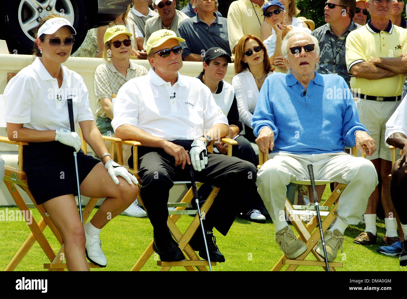 Catherine zeta jones and kirk douglas hires stock photography and