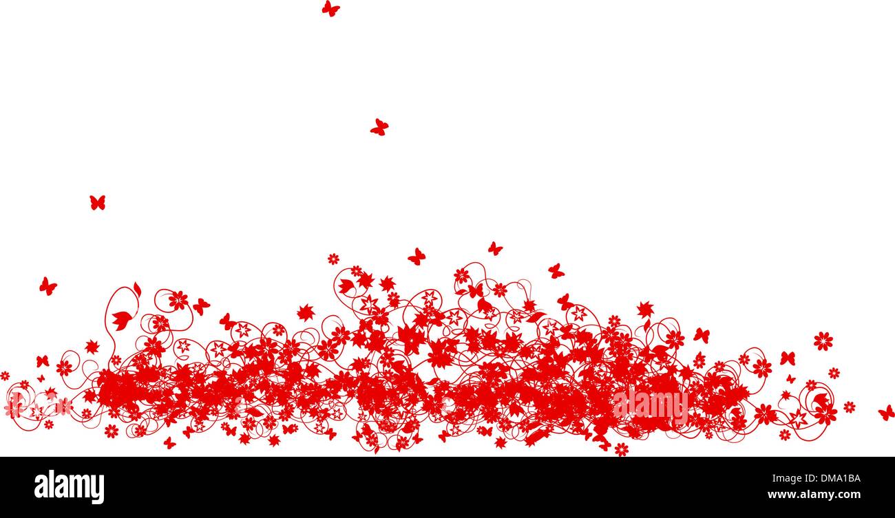 Wedding dress red on hangers Stock Vector