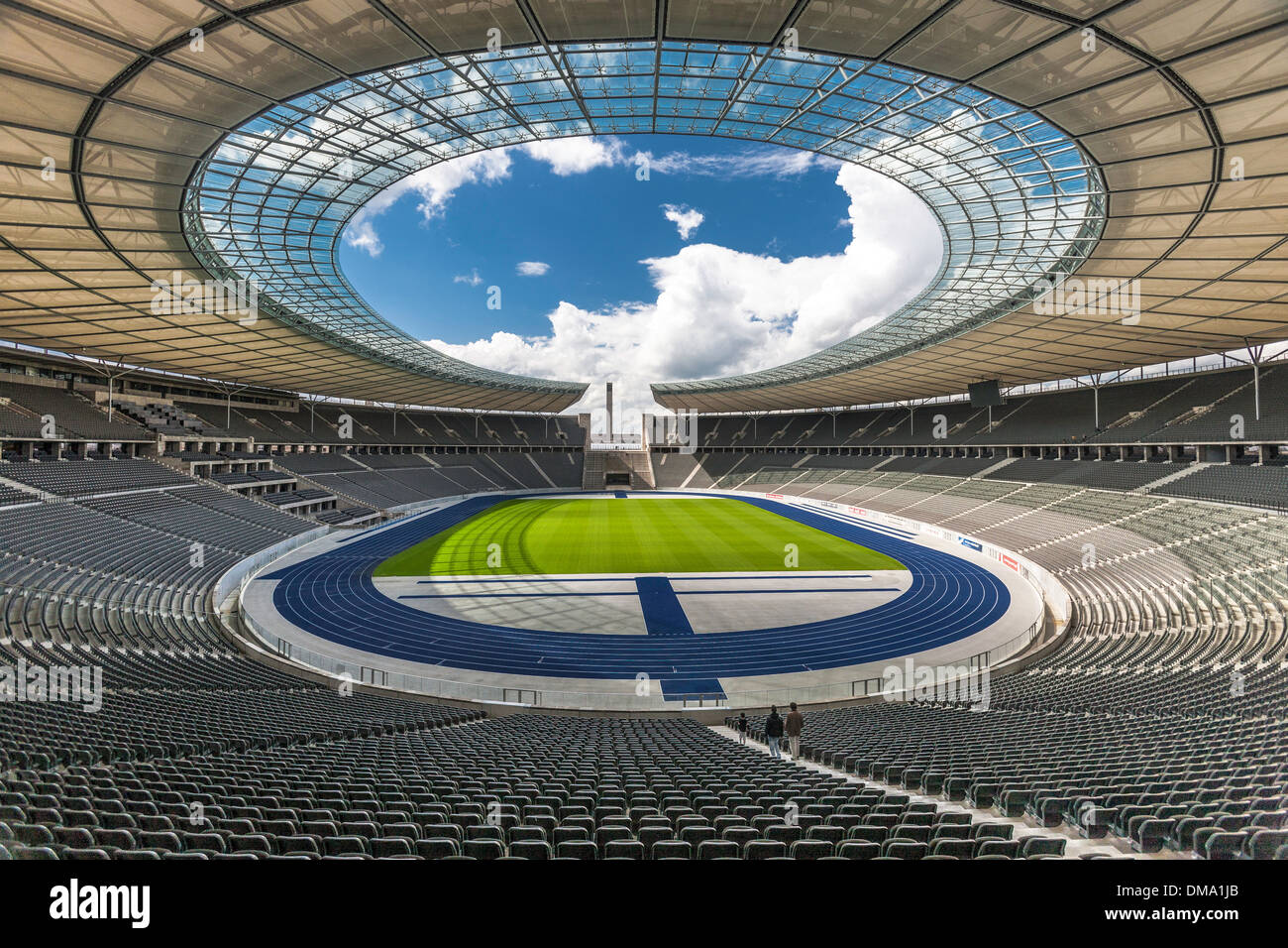 The Olympic Stadium in Berlin, capital of Germany, site of the 1936 Olympic Games, held under the Nazi regime. Stock Photo