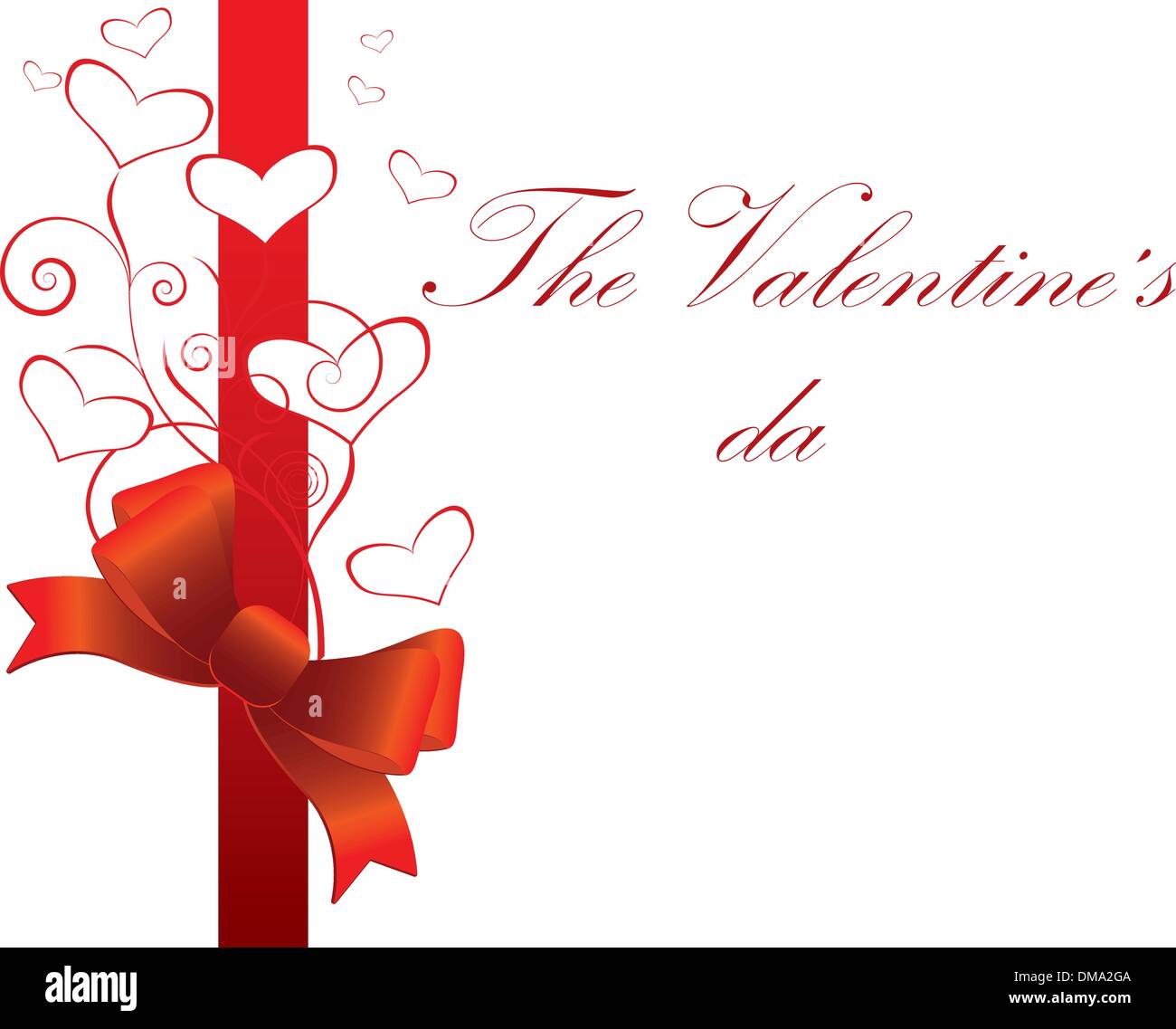 bright red hearts on white background Stock Vector Image & Art - Alamy