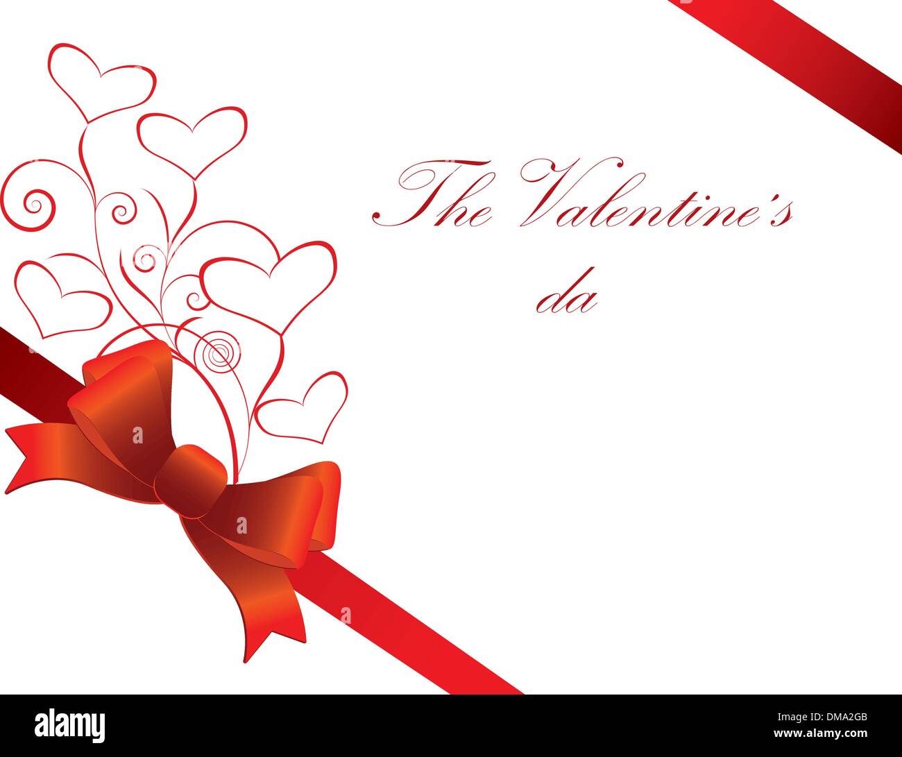bright red hearts on white background Stock Vector Image & Art - Alamy