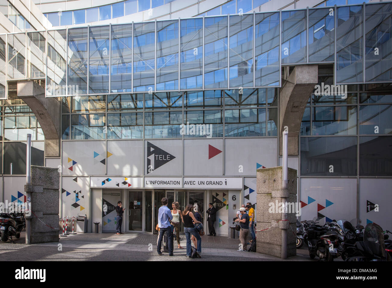 HEADQUARTERS OF THE ITELE TELEVISION STATION, 15TH ARRONDISSEMENT, PARIS (75), FRANCE Stock Photo