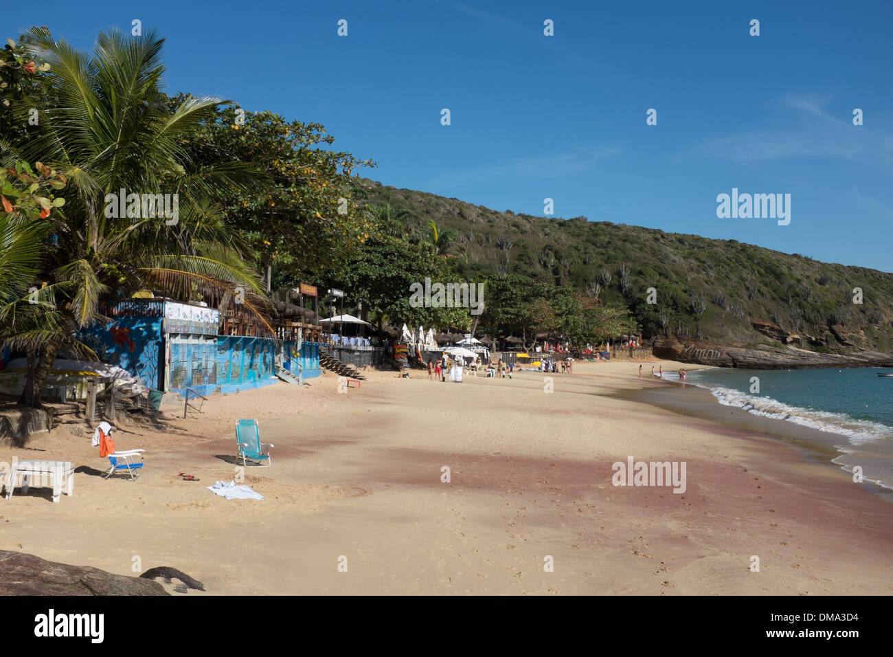 The popular coastal resort town of Buzios in Rio de Janeiro state, Brazil Stock Photo